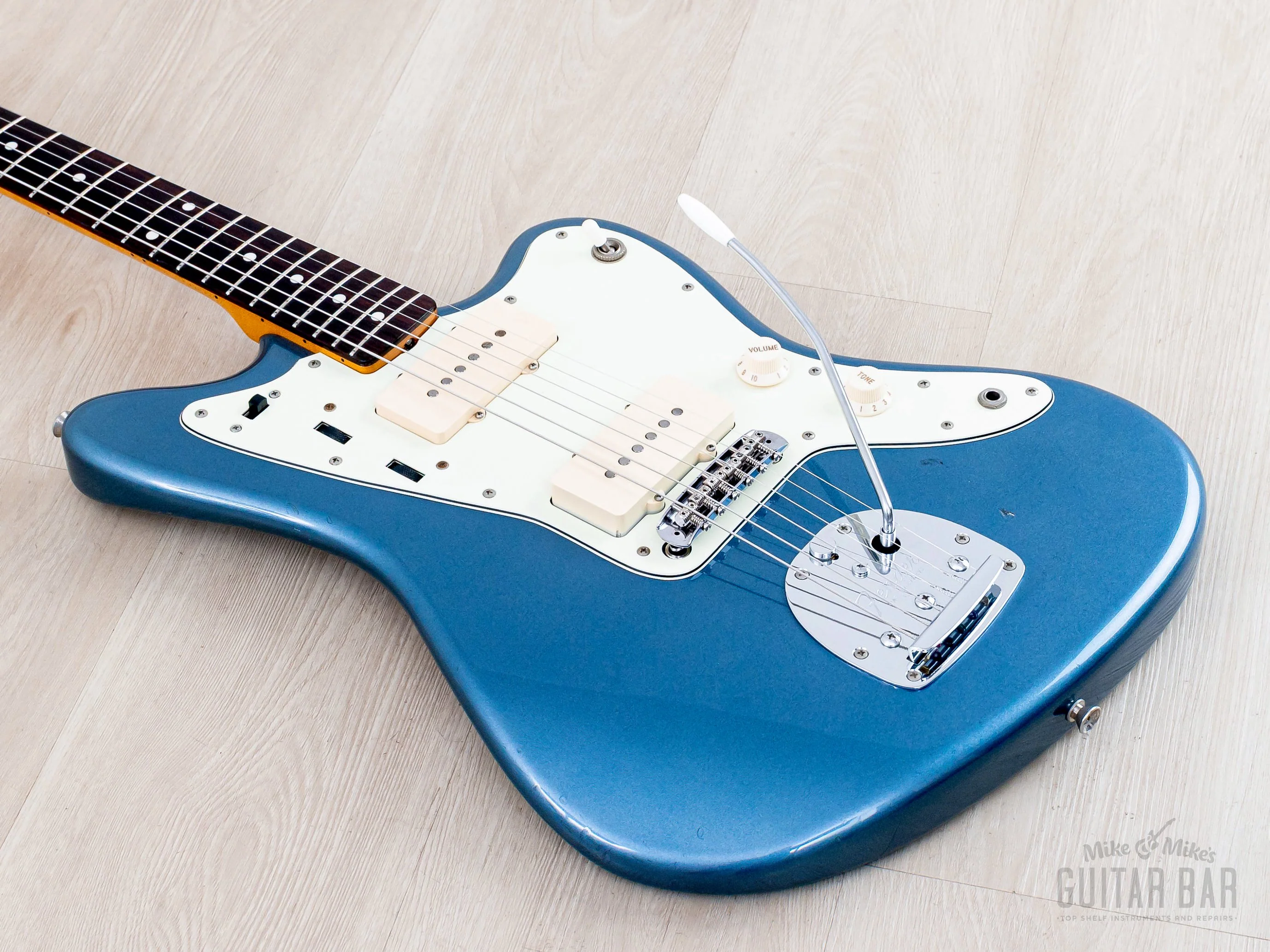 2009 Fender Jazzmaster '62 Vintage Reissue JM66/MH Lake Placid Blue + Headstock, Japan MIJ - Image 10