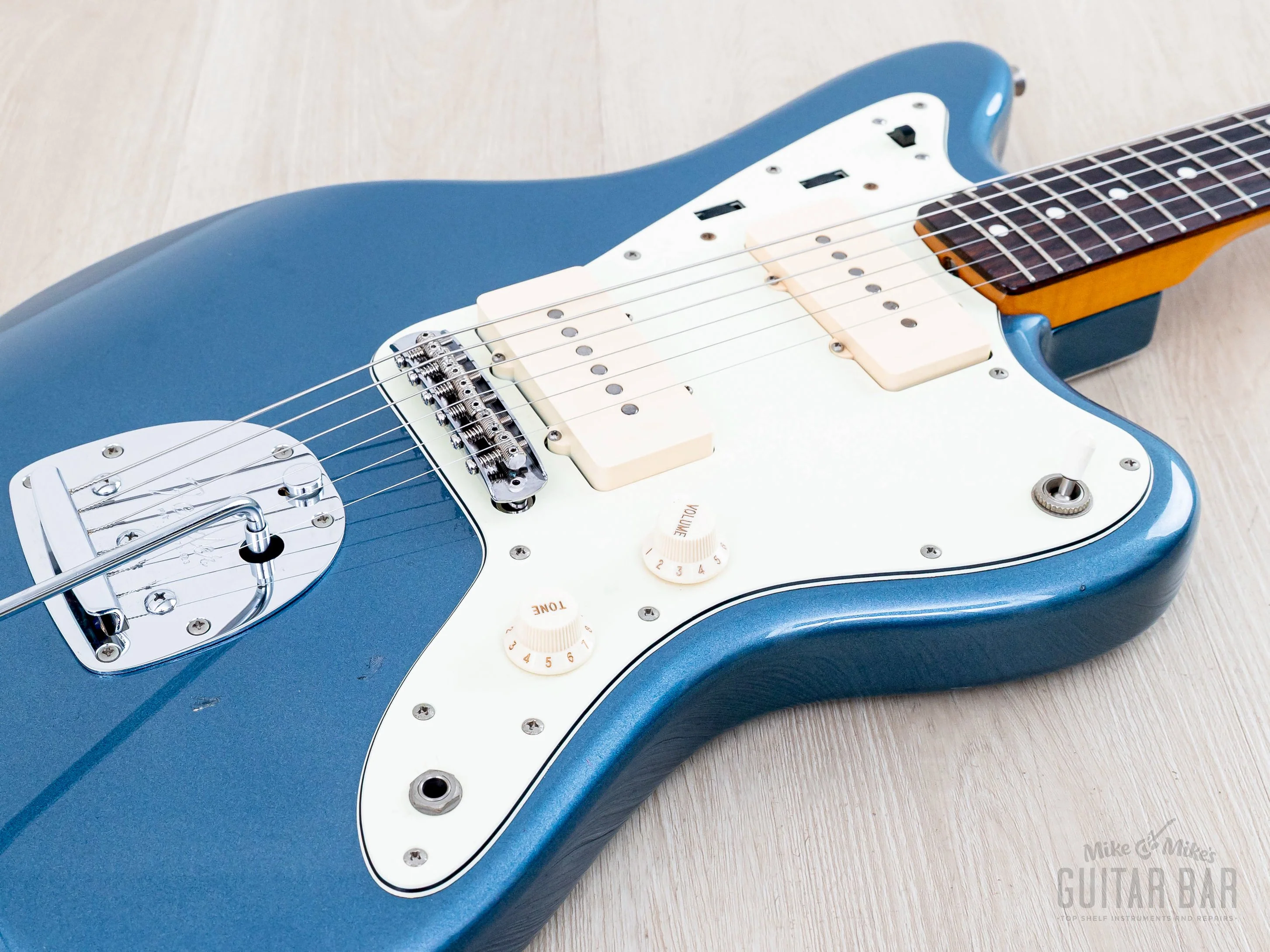 2009 Fender Jazzmaster '62 Vintage Reissue JM66/MH Lake Placid Blue + Headstock, Japan MIJ - Image 6