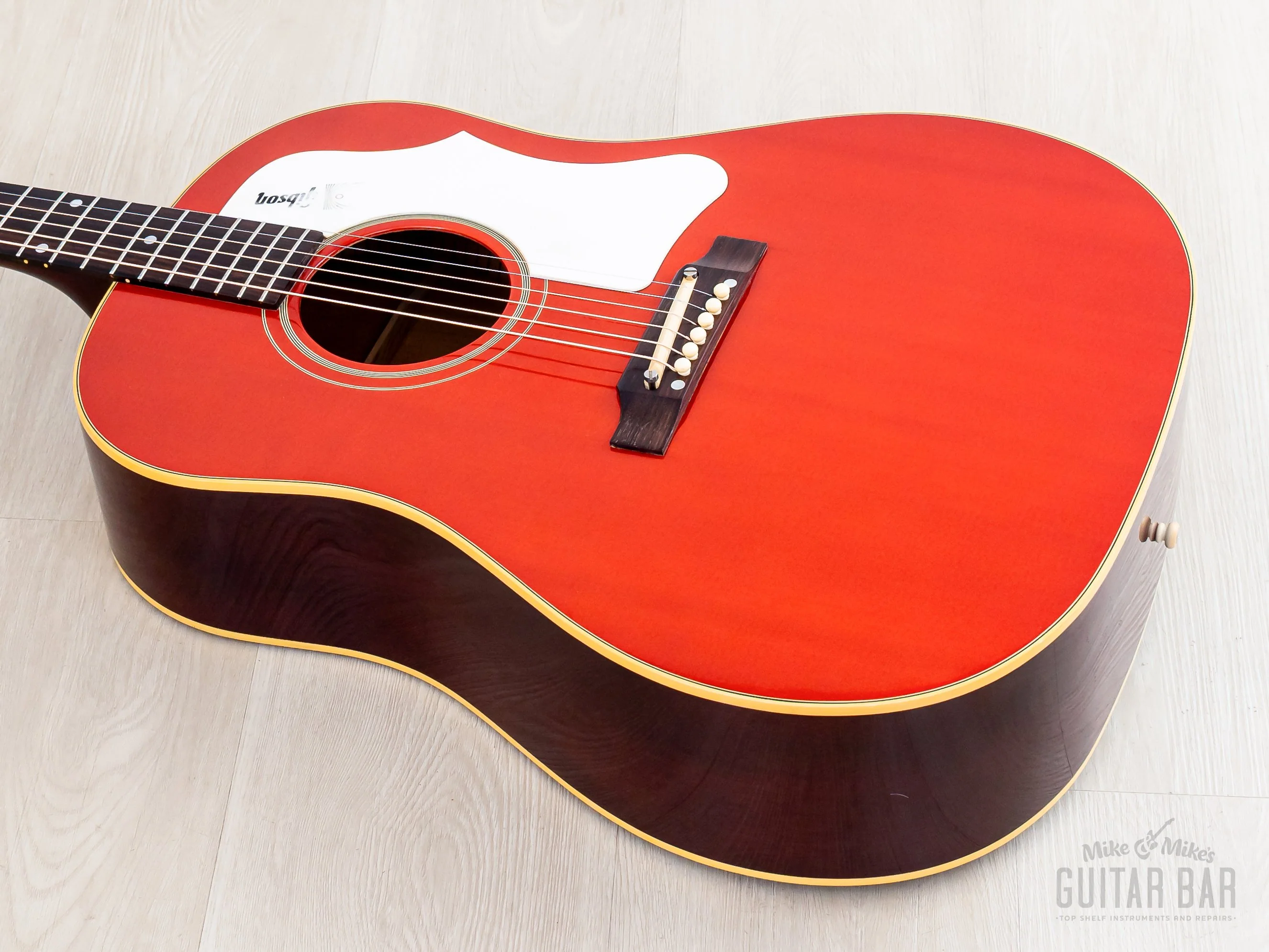 2009 Gibson J-45 ADJ Dreadnought Acoustic Guitar Transparent Orange w/ Case - Image 10