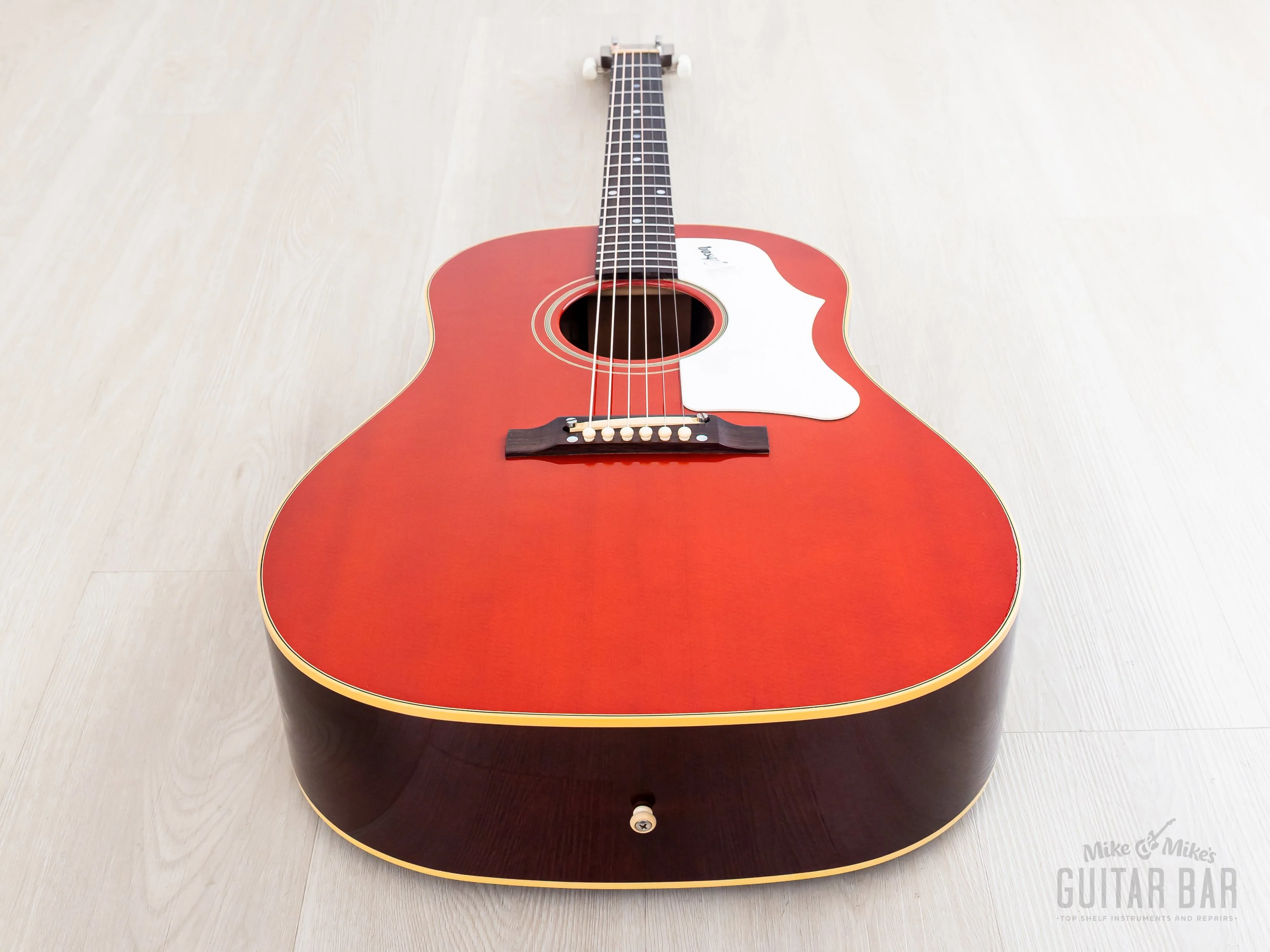 2009 Gibson J-45 ADJ Dreadnought Acoustic Guitar Transparent Orange w/ Case - Image 11