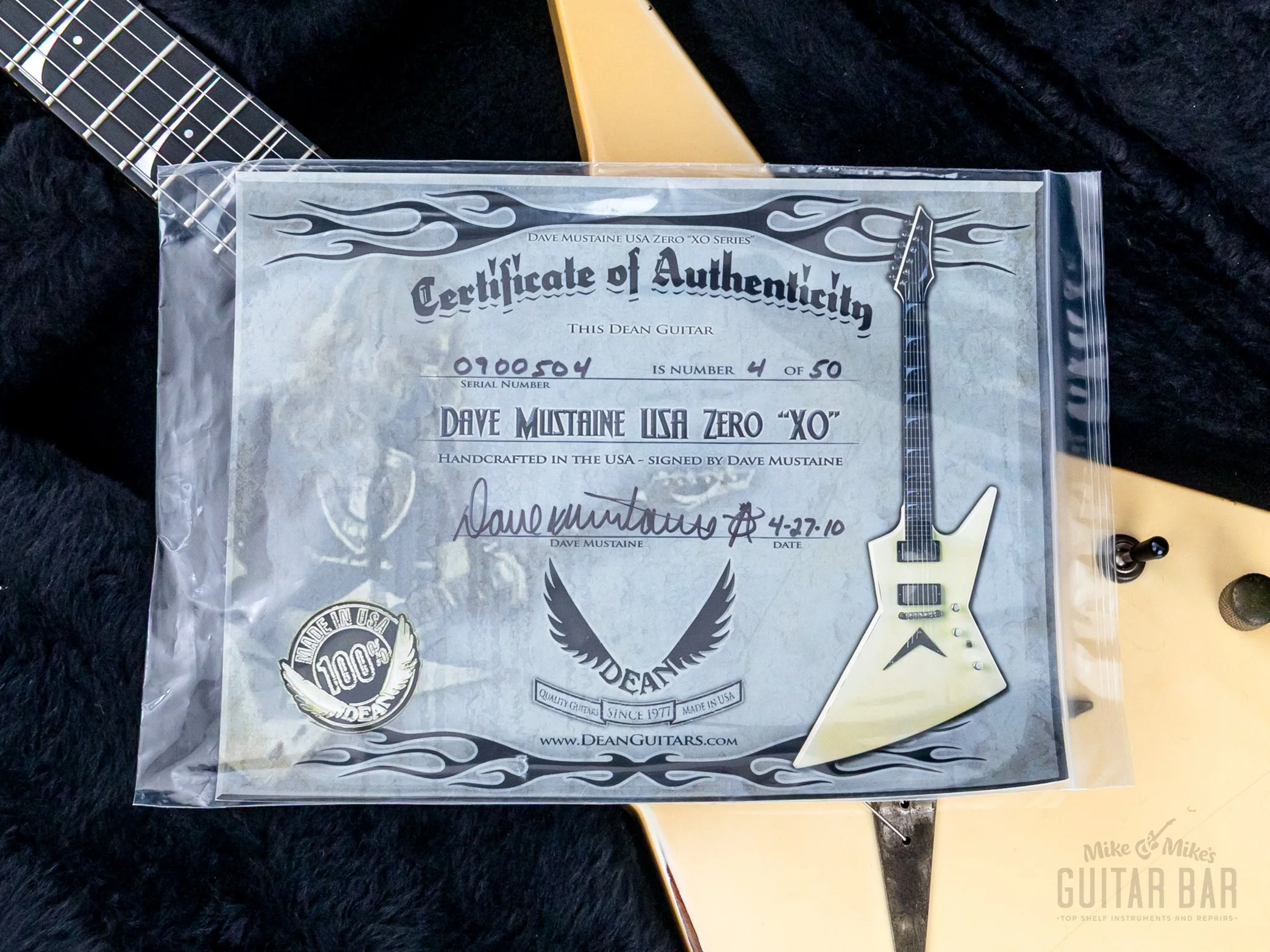 2010 Dean Custom Shop USA Dave Mustaine Zero “XO” Limited Edition 1 of 50, Signed w/ Case, CoA - Image 19