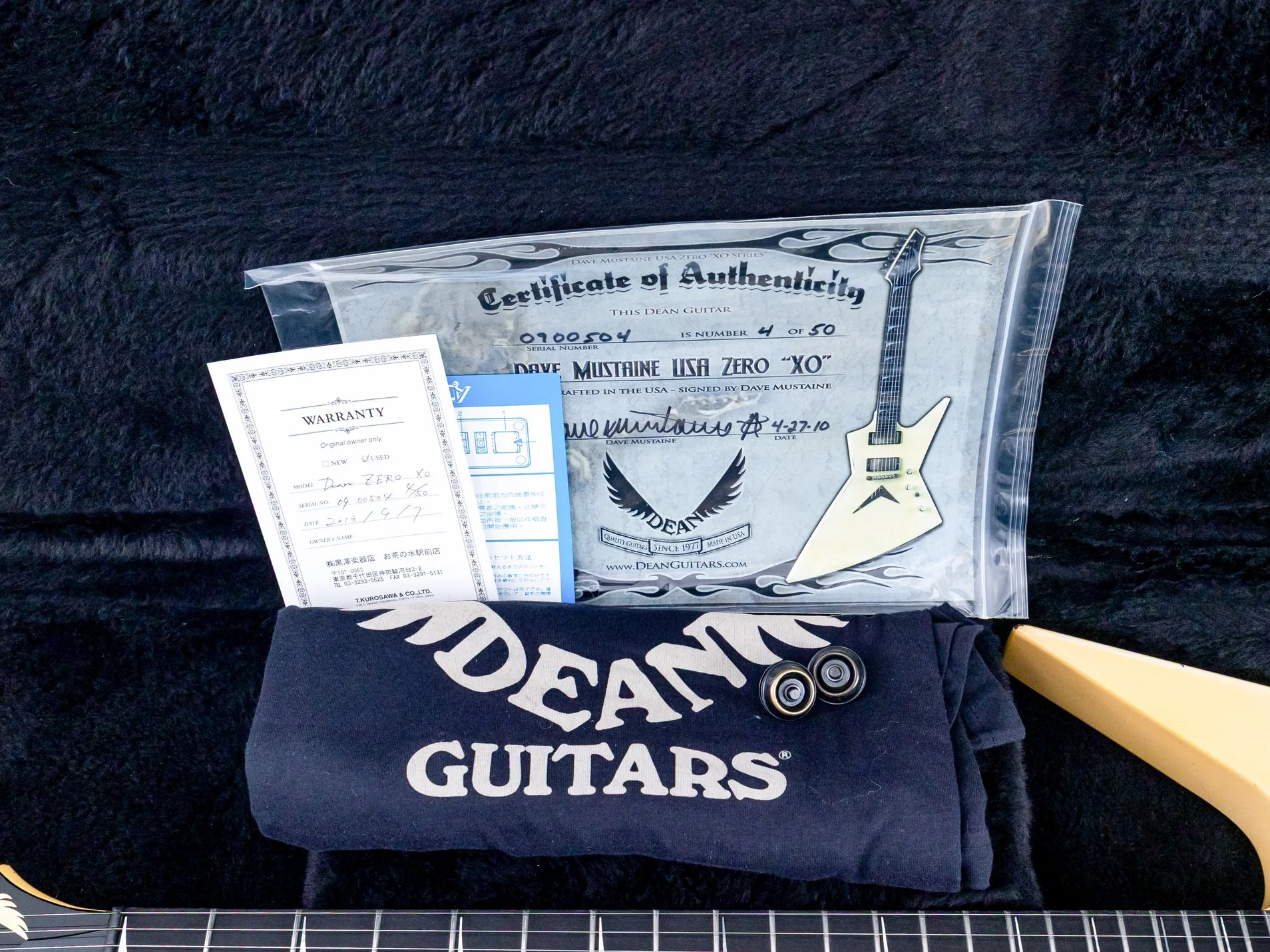 2010 Dean Custom Shop USA Dave Mustaine Zero “XO” Limited Edition 1 of 50, Signed w/ Case, CoA - Image 20