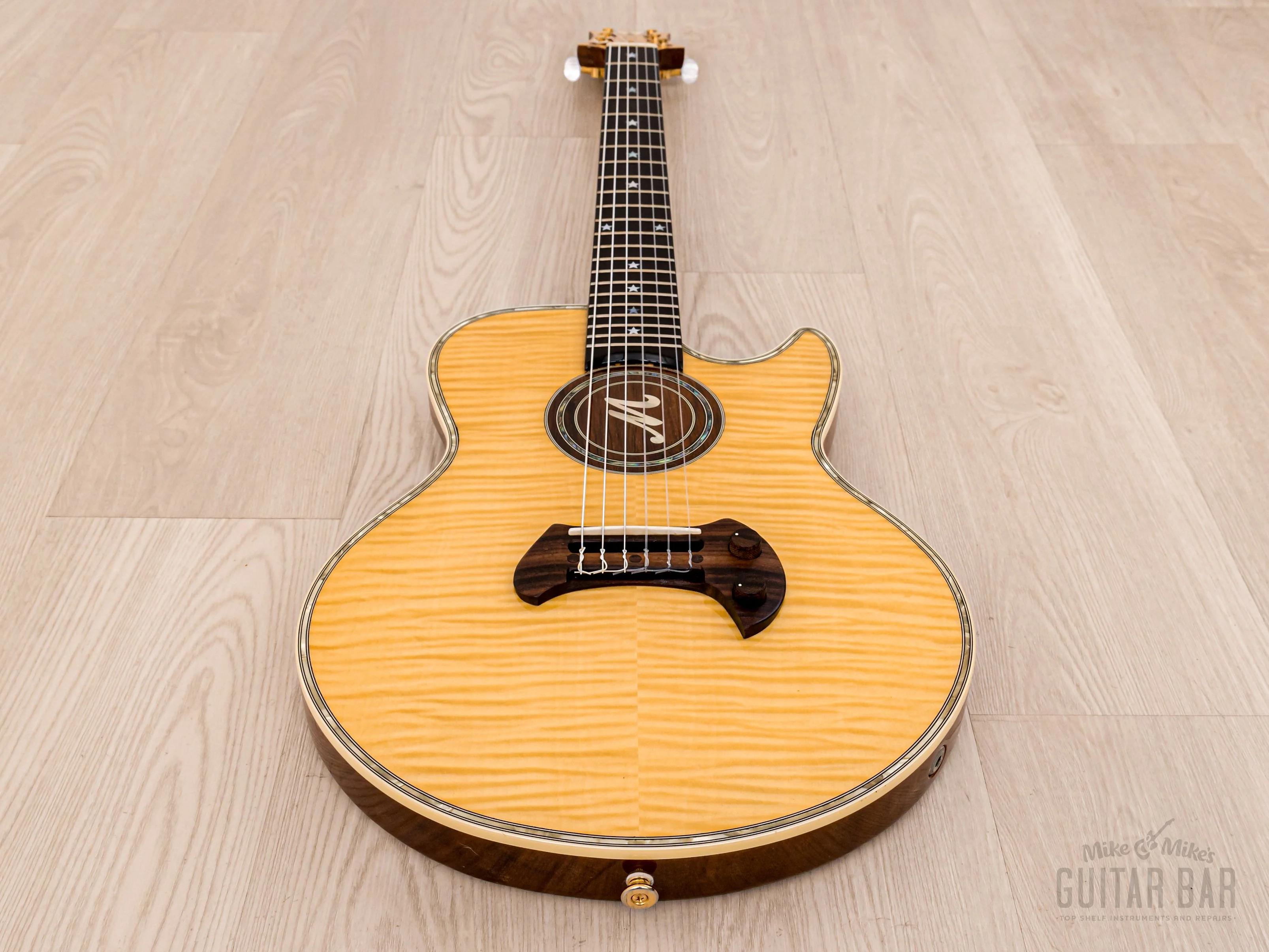 2010 Guyatone Nobuhiro Mine Signature EG-2100M Acoustic Electric Nylon String Classical w/ Case, Tags - Image 11