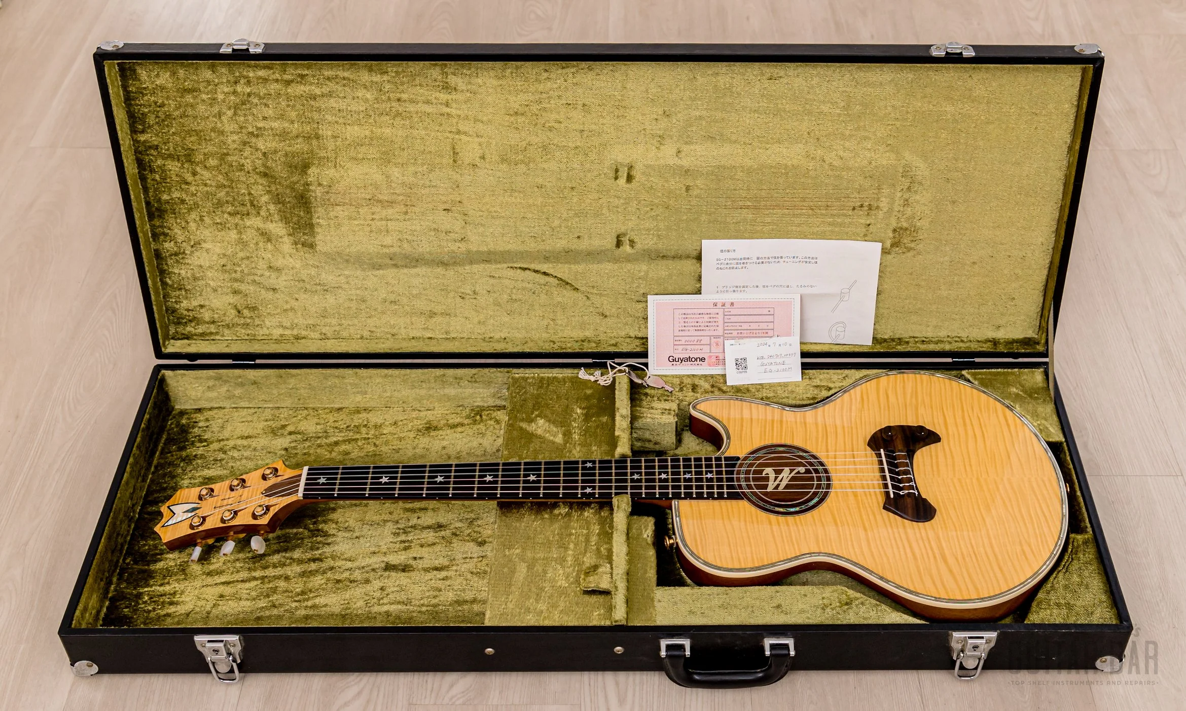 2010 Guyatone Nobuhiro Mine Signature EG-2100M Acoustic Electric Nylon String Classical w/ Case, Tags - Image 17