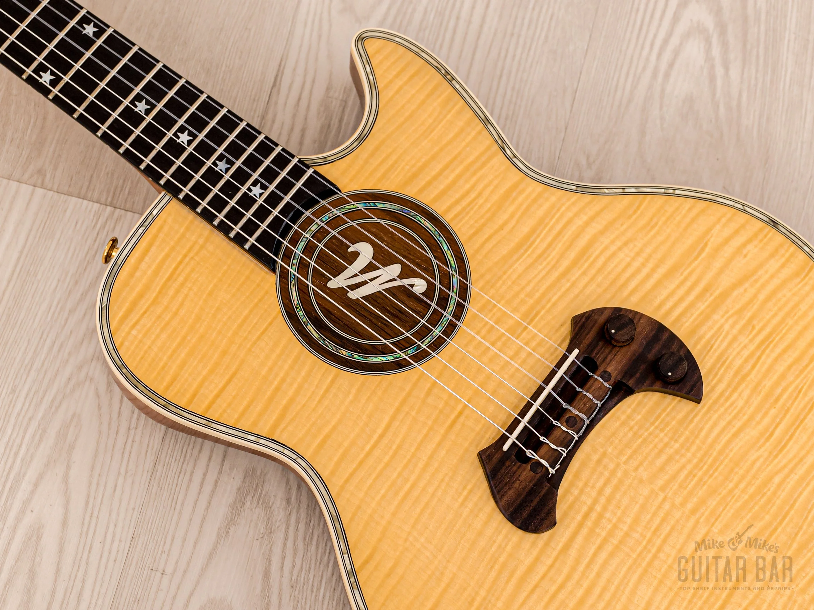 2010 Guyatone Nobuhiro Mine Signature EG-2100M Acoustic Electric Nylon String Classical w/ Case, Tags - Image 7