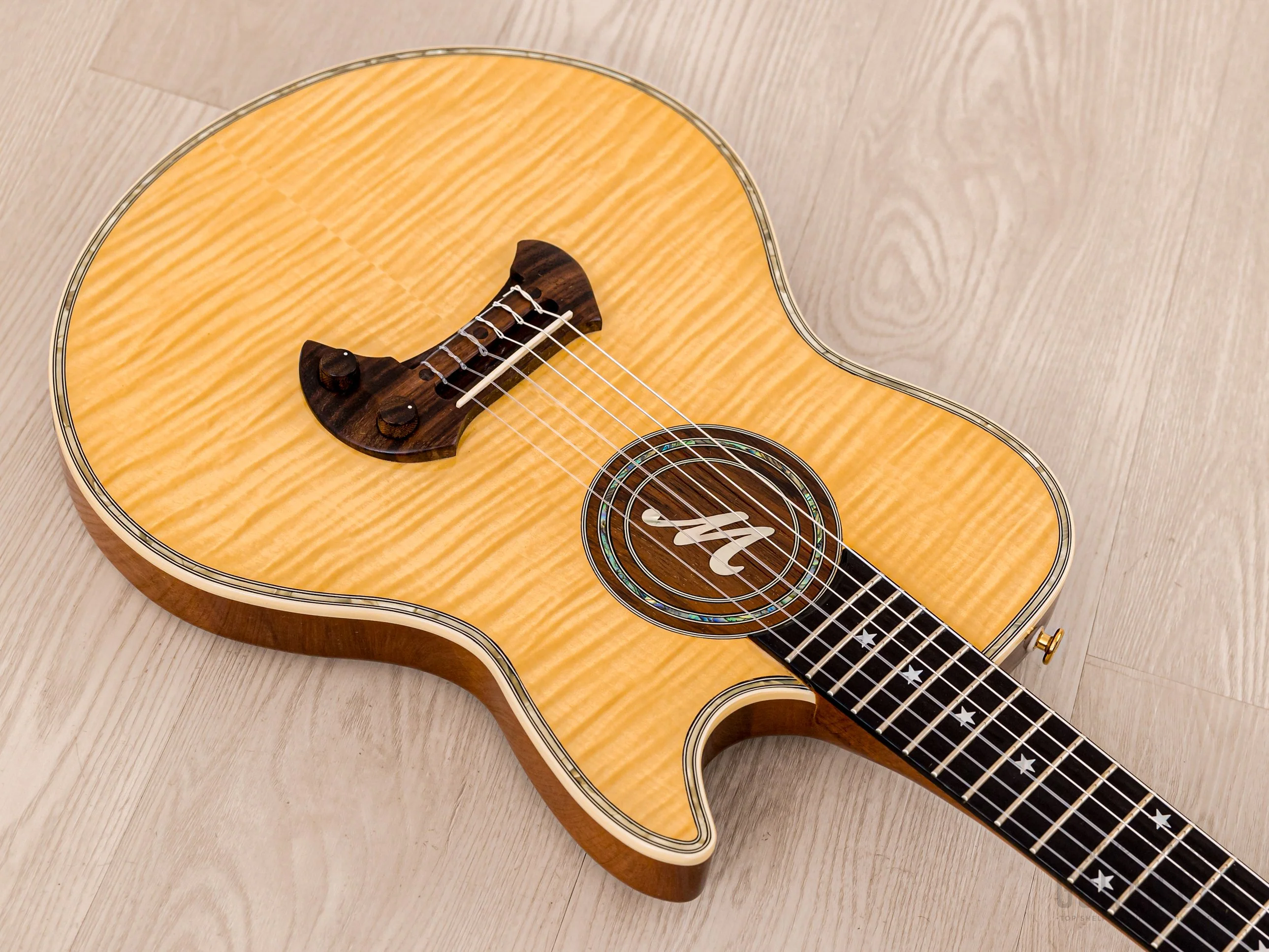 2010 Guyatone Nobuhiro Mine Signature EG-2100M Acoustic Electric Nylon String Classical w/ Case, Tags - Image 9