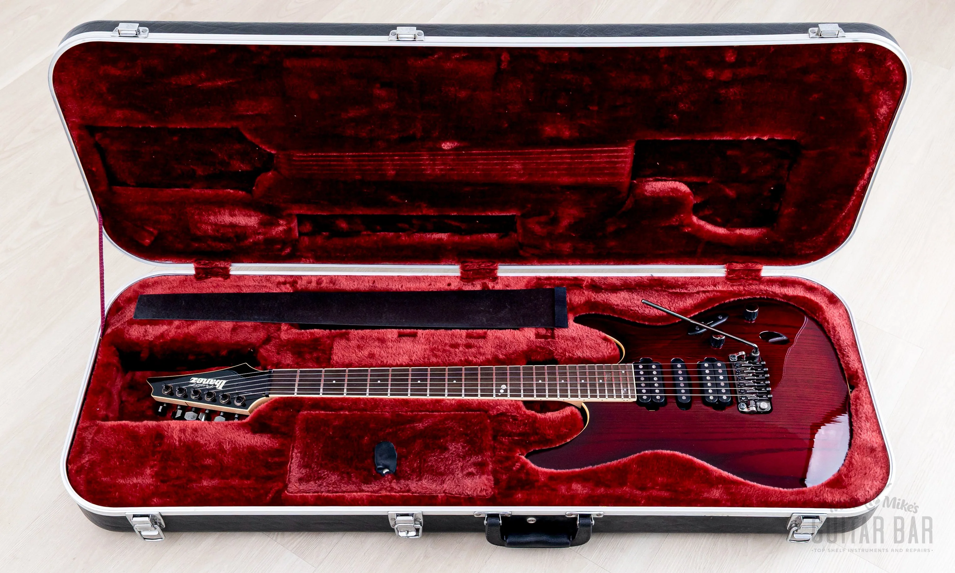 2010 Ibanez Prestige SV5470A HSH Crimson Wine w/ Case - Image 16