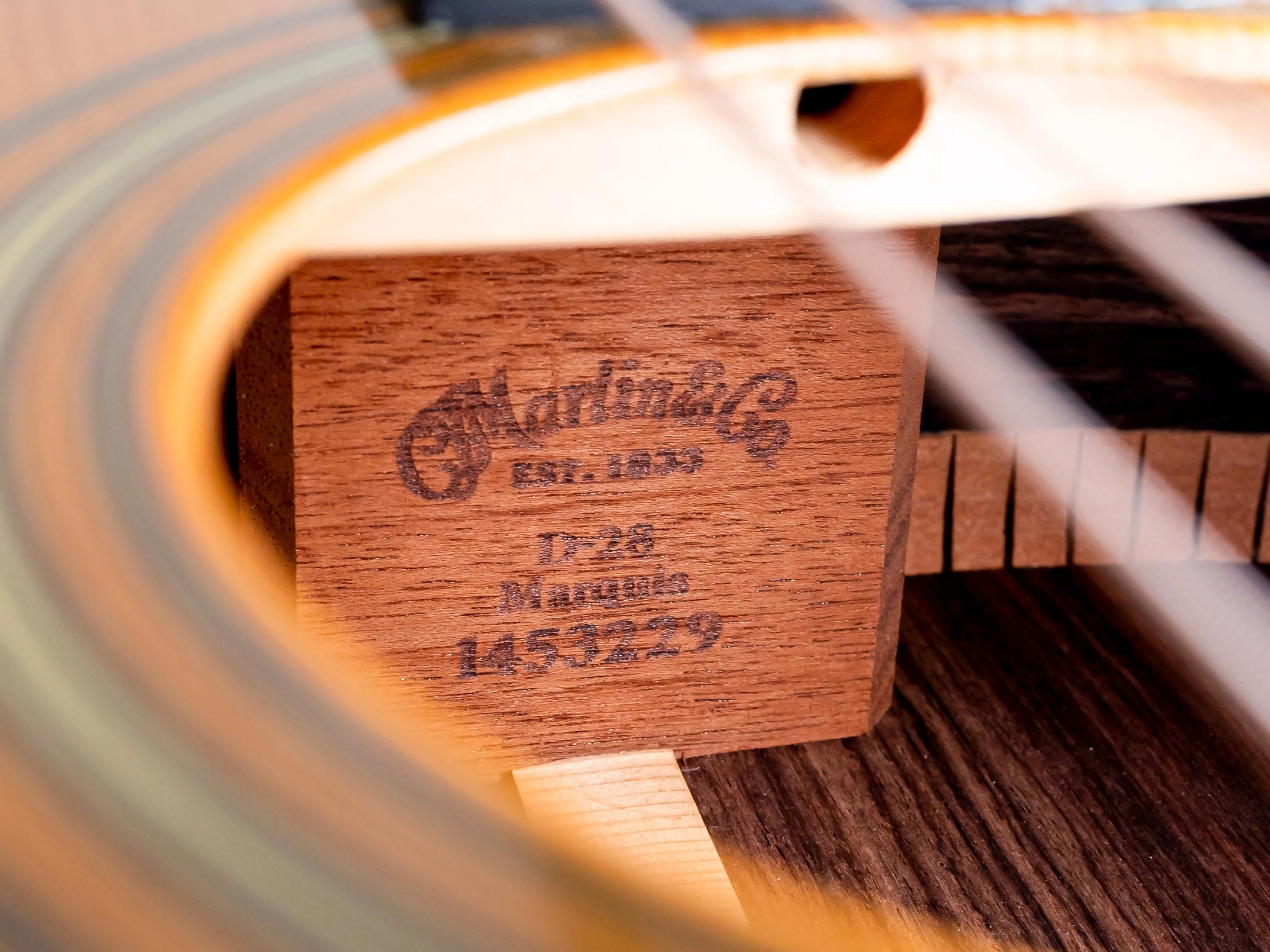2010 Martin D-28 Marquis Herringbone Dreadnought Pre-War-Spec Adirondack Top, Near-Mint w/ Case & Tags - Image 6