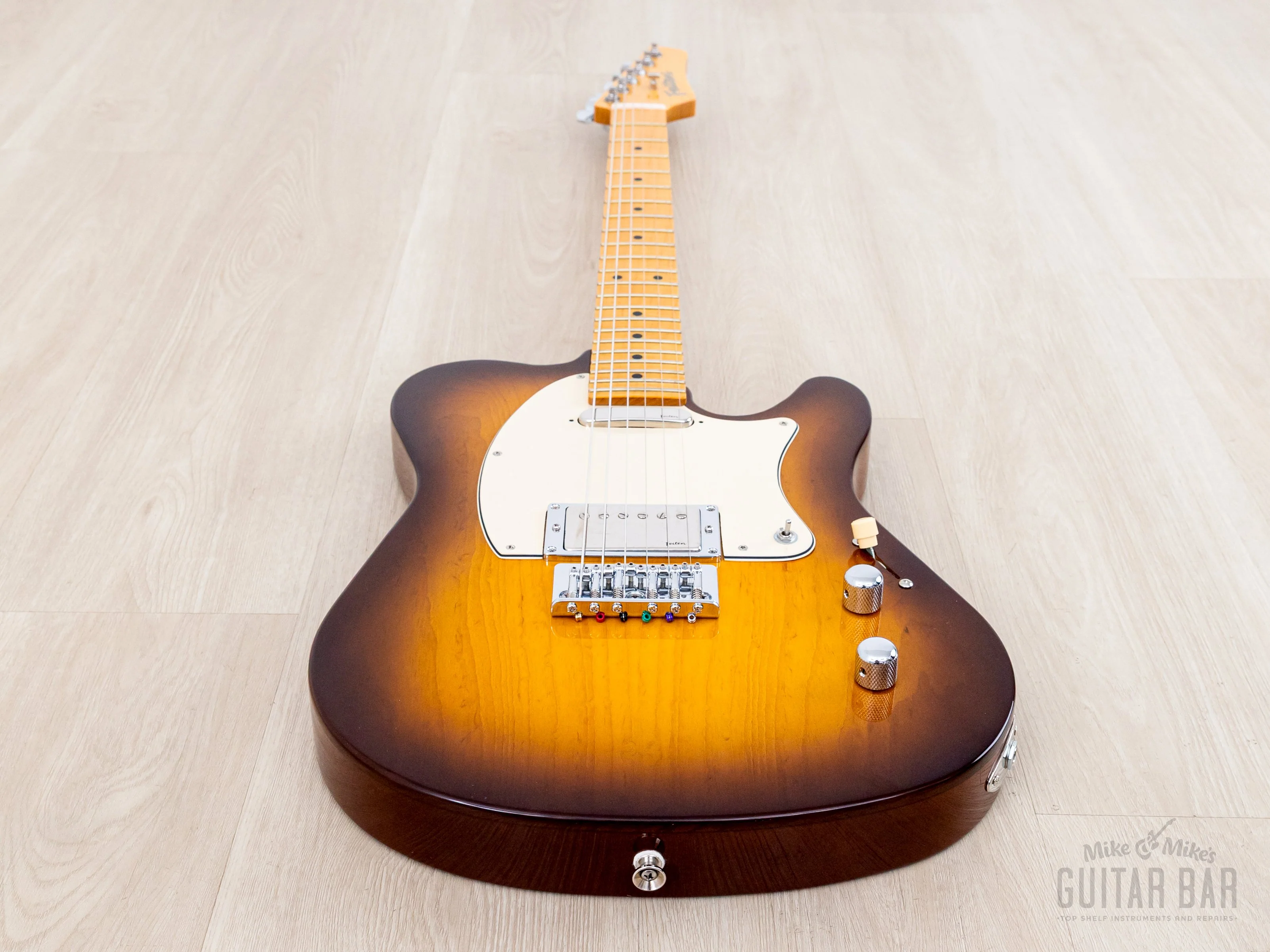 2010s Buzz Feiten Guitars Elite Pro T-Style Honey Burst, Mint w/ Case - Image 11