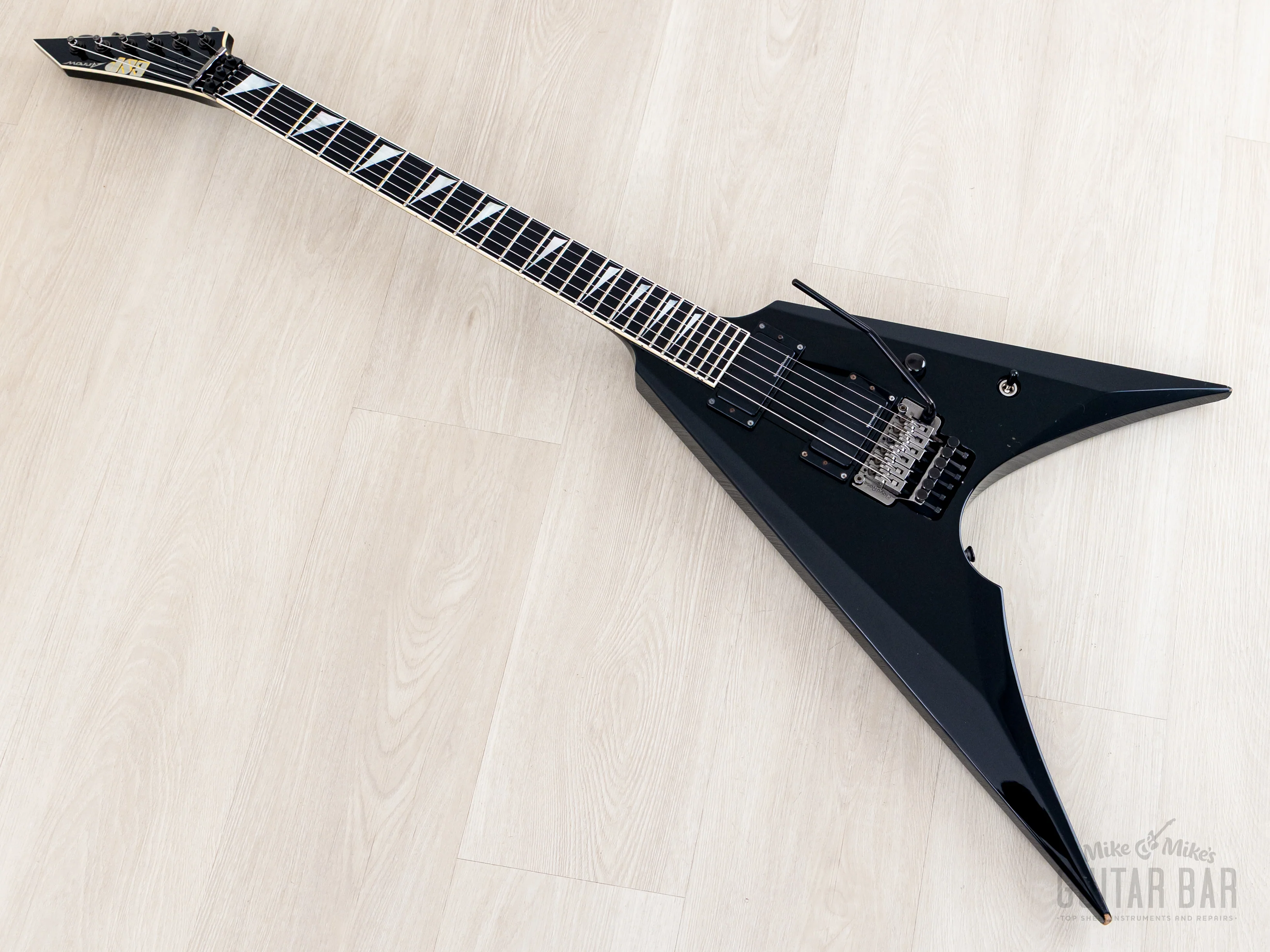 2011 ESP Arrow Black w/ Seymour Duncan Blackout, Floyd Rose & Case - Image 12