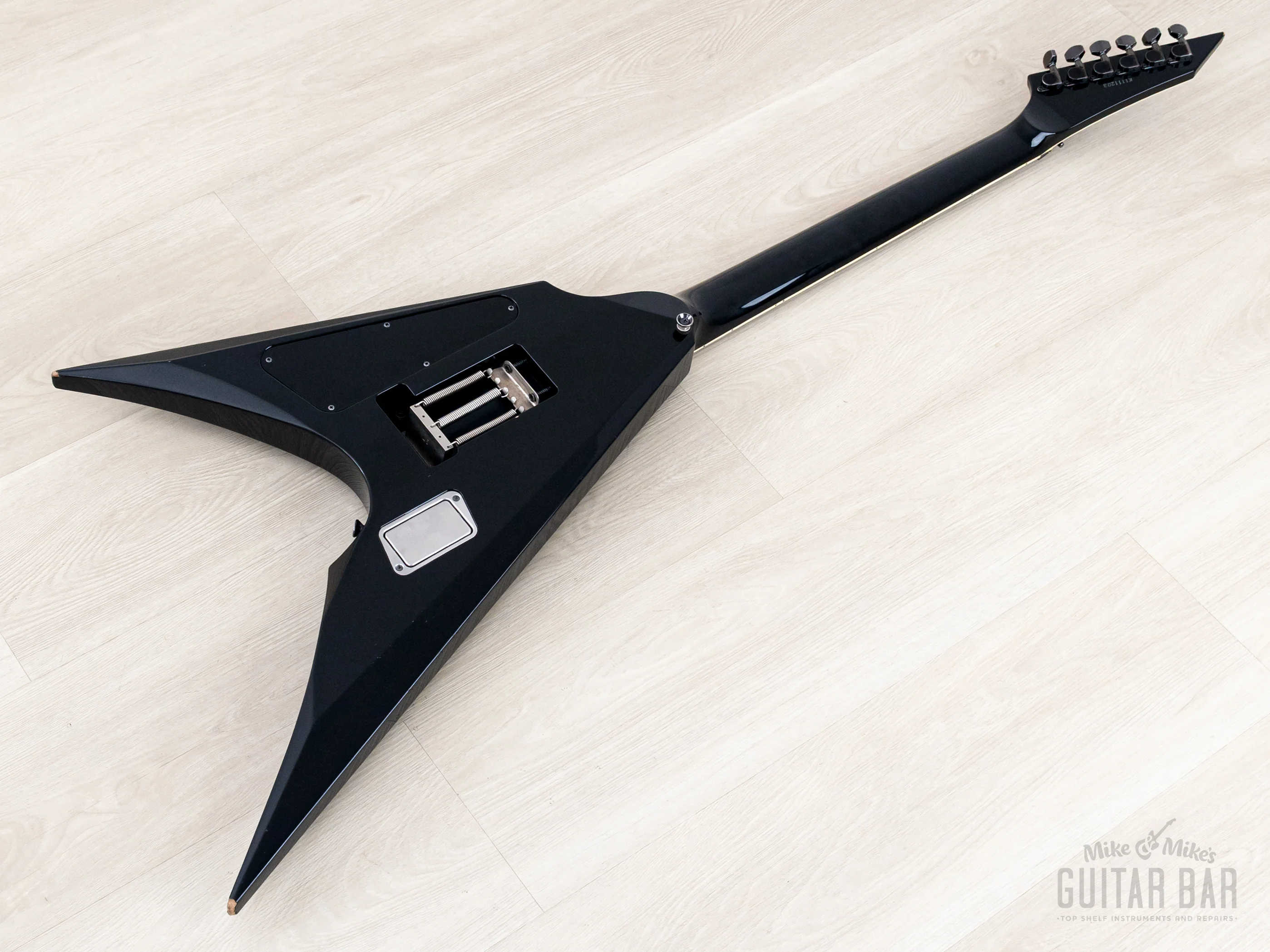 2011 ESP Arrow Black w/ Seymour Duncan Blackout, Floyd Rose & Case - Image 14