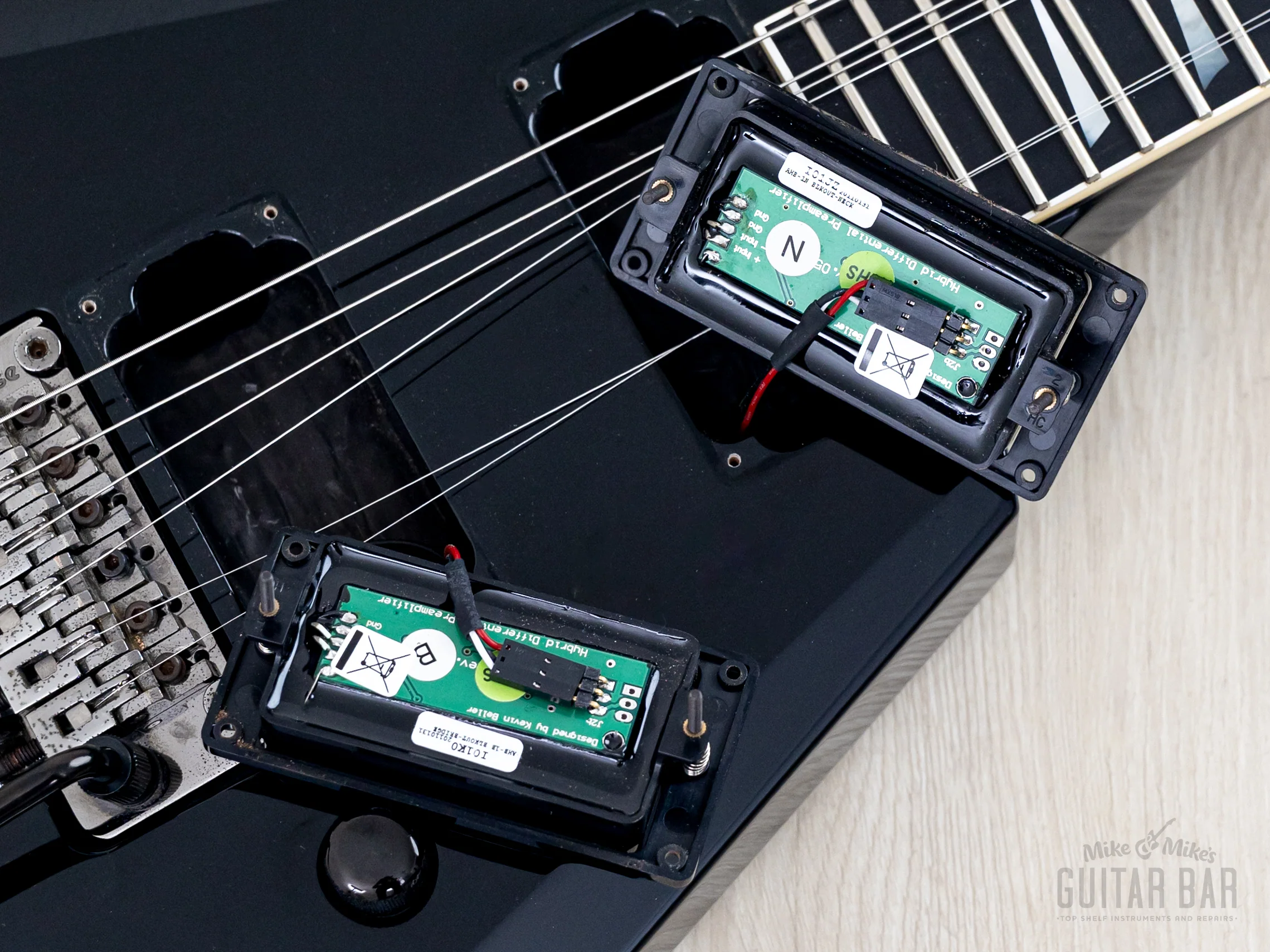 2011 ESP Arrow Black w/ Seymour Duncan Blackout, Floyd Rose & Case - Image 16