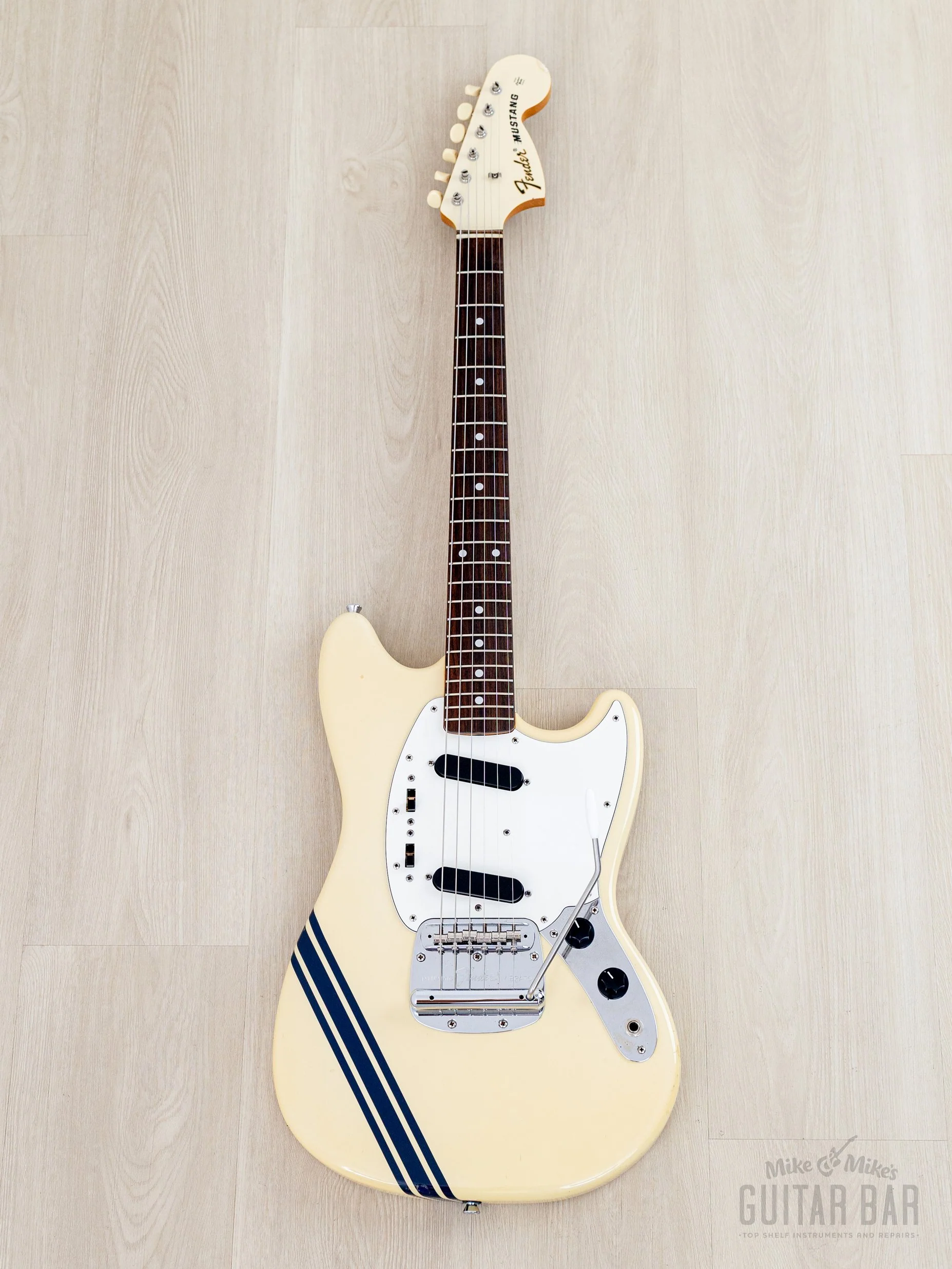 2011 Fender Competition Mustang '73 Vintage Reissue MG73-CO Olympic White, Japan MIJ - Image 2