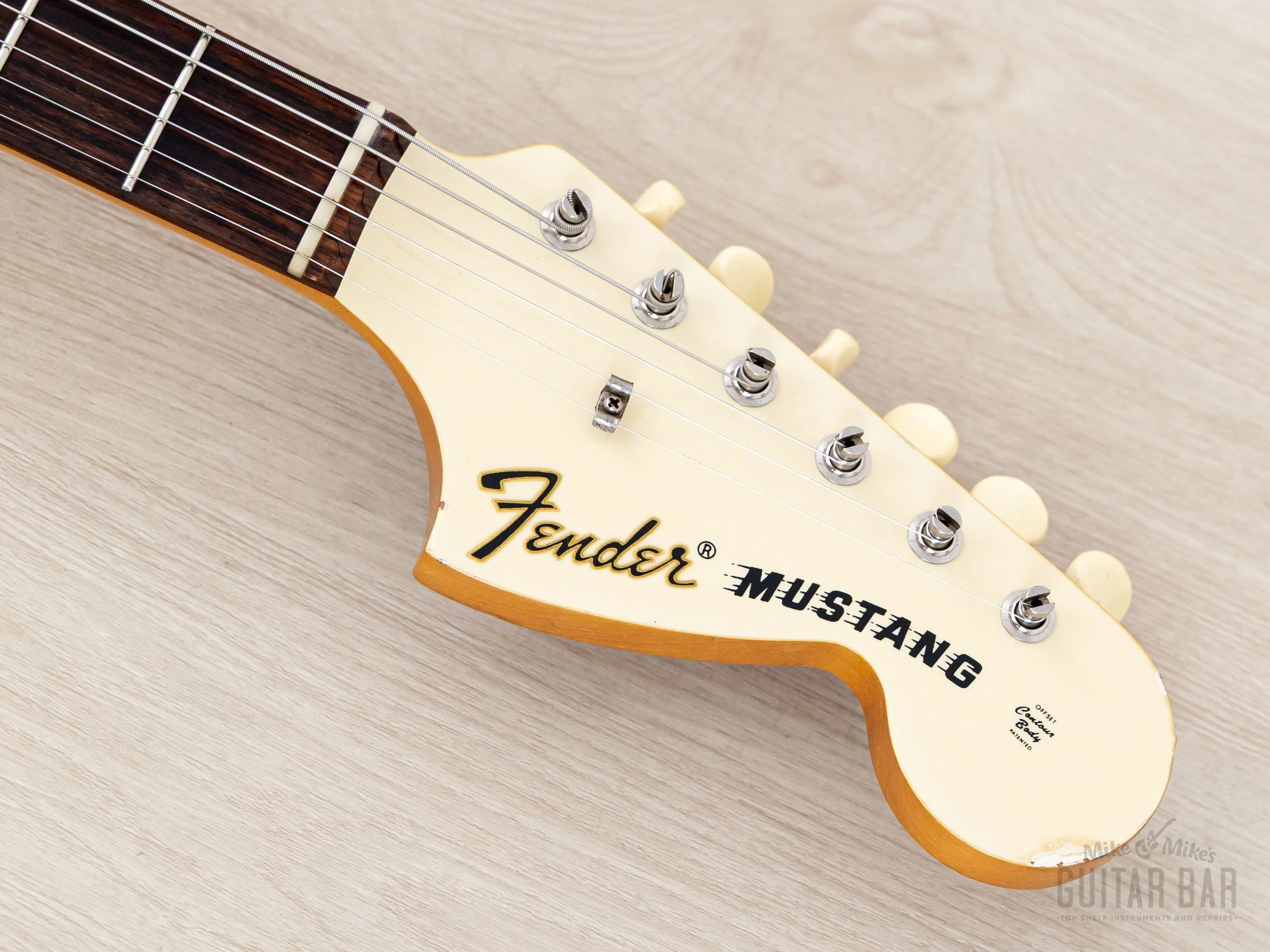 2011 Fender Competition Mustang '73 Vintage Reissue MG73-CO Olympic White, Japan MIJ - Image 4