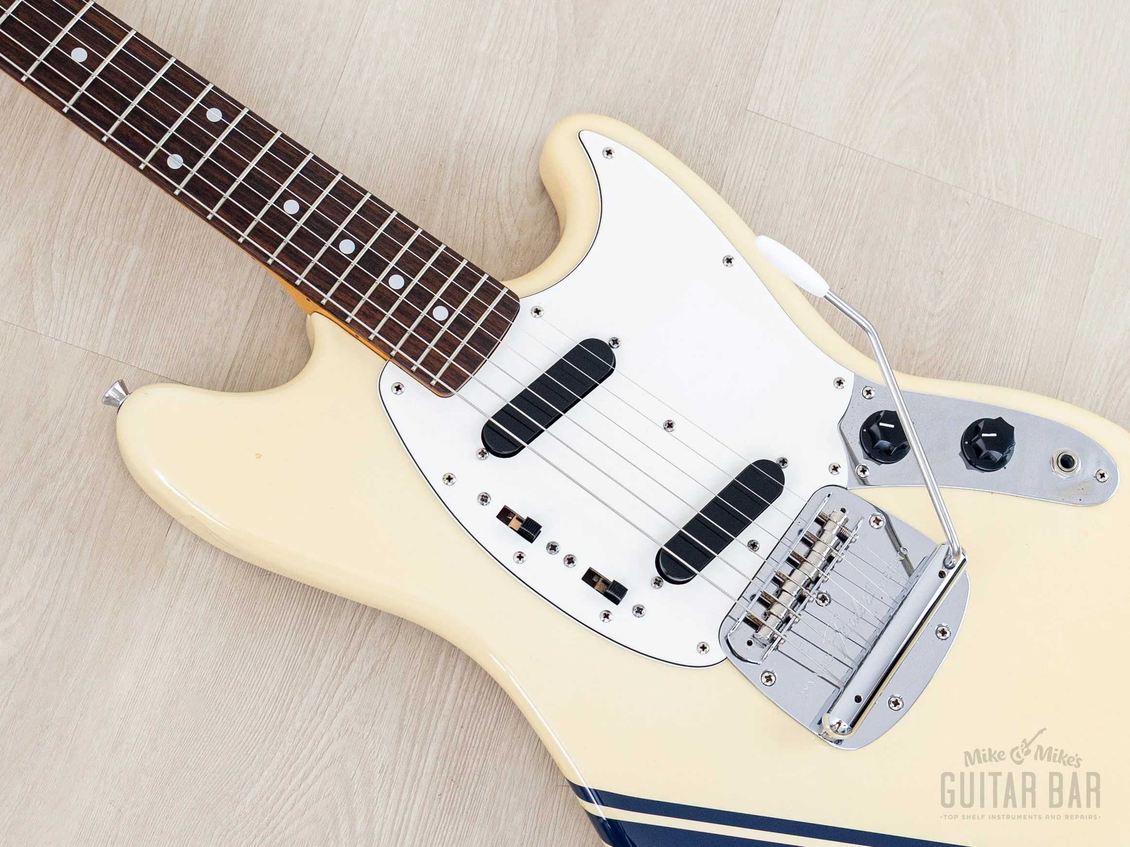 2011 Fender Competition Mustang '73 Vintage Reissue MG73-CO Olympic White, Japan MIJ - Image 7
