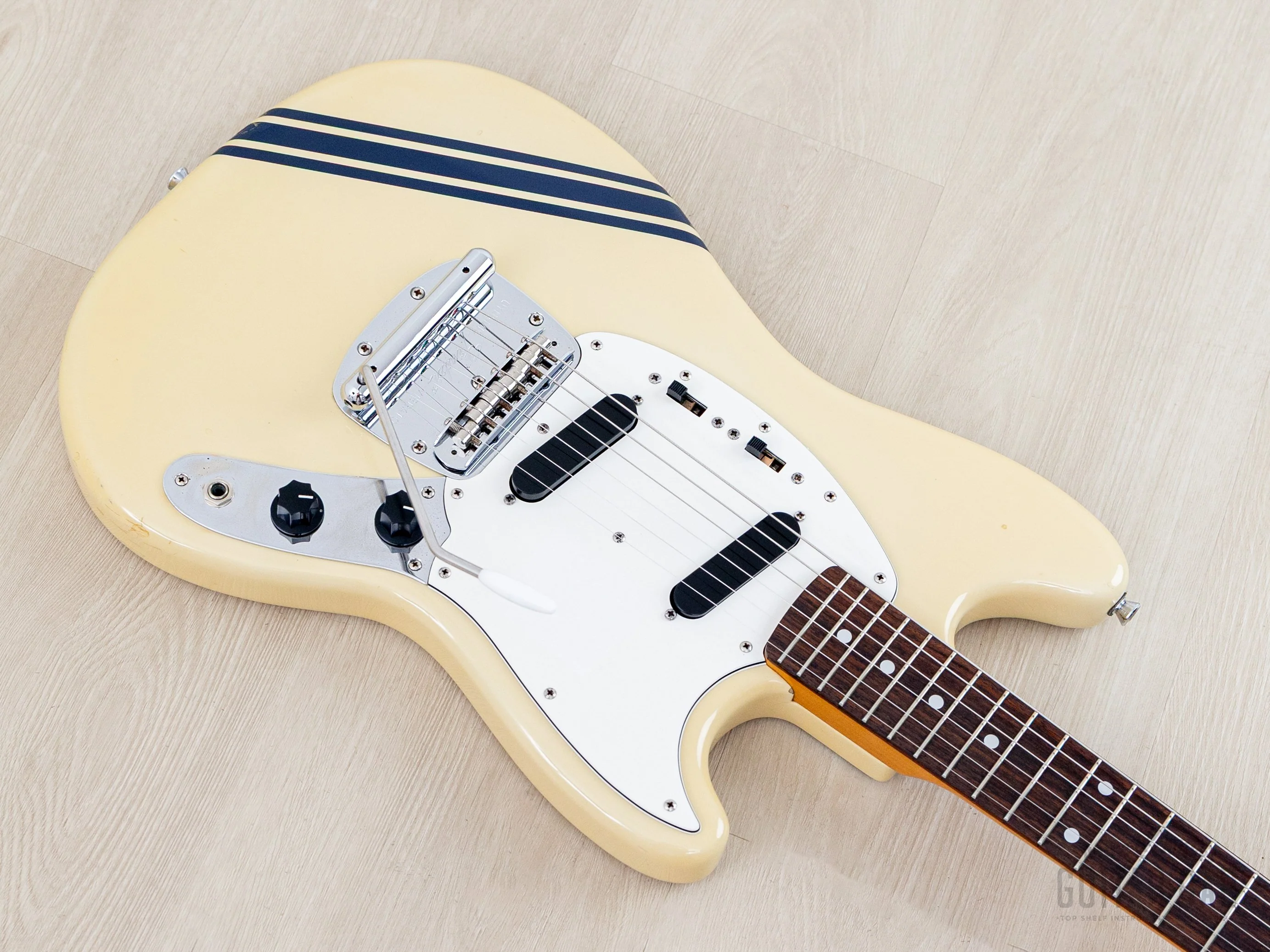 2011 Fender Competition Mustang '73 Vintage Reissue MG73-CO Olympic White, Japan MIJ - Image 9
