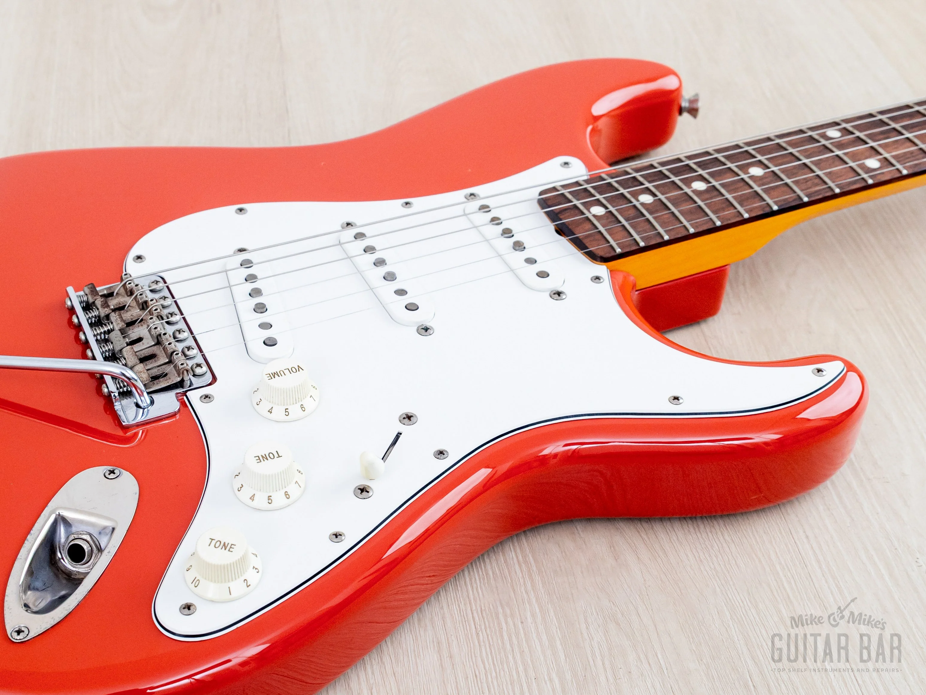 2011 Fender Stratocaster ‘62 Vintage Reissue ST62-US Fiesta Red w/ American Vintage 57/62 & Hangtags, Japan MIJ - Image 5
