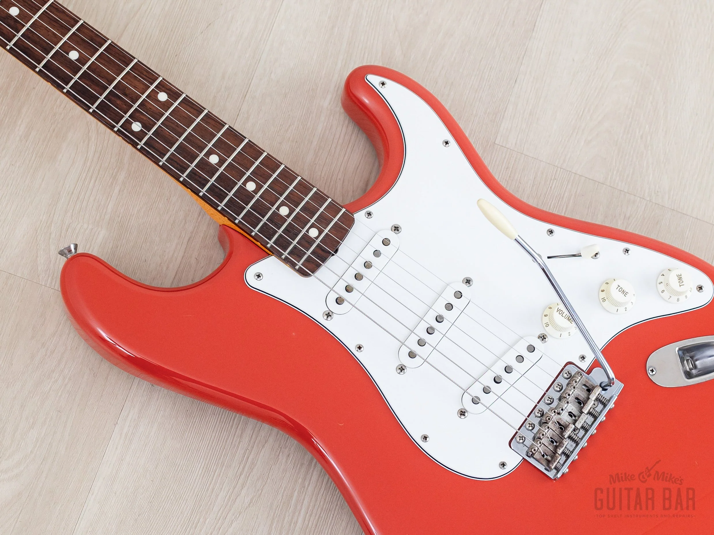 2011 Fender Stratocaster ‘62 Vintage Reissue ST62-US Fiesta Red w/ American Vintage 57/62 & Hangtags, Japan MIJ - Image 6