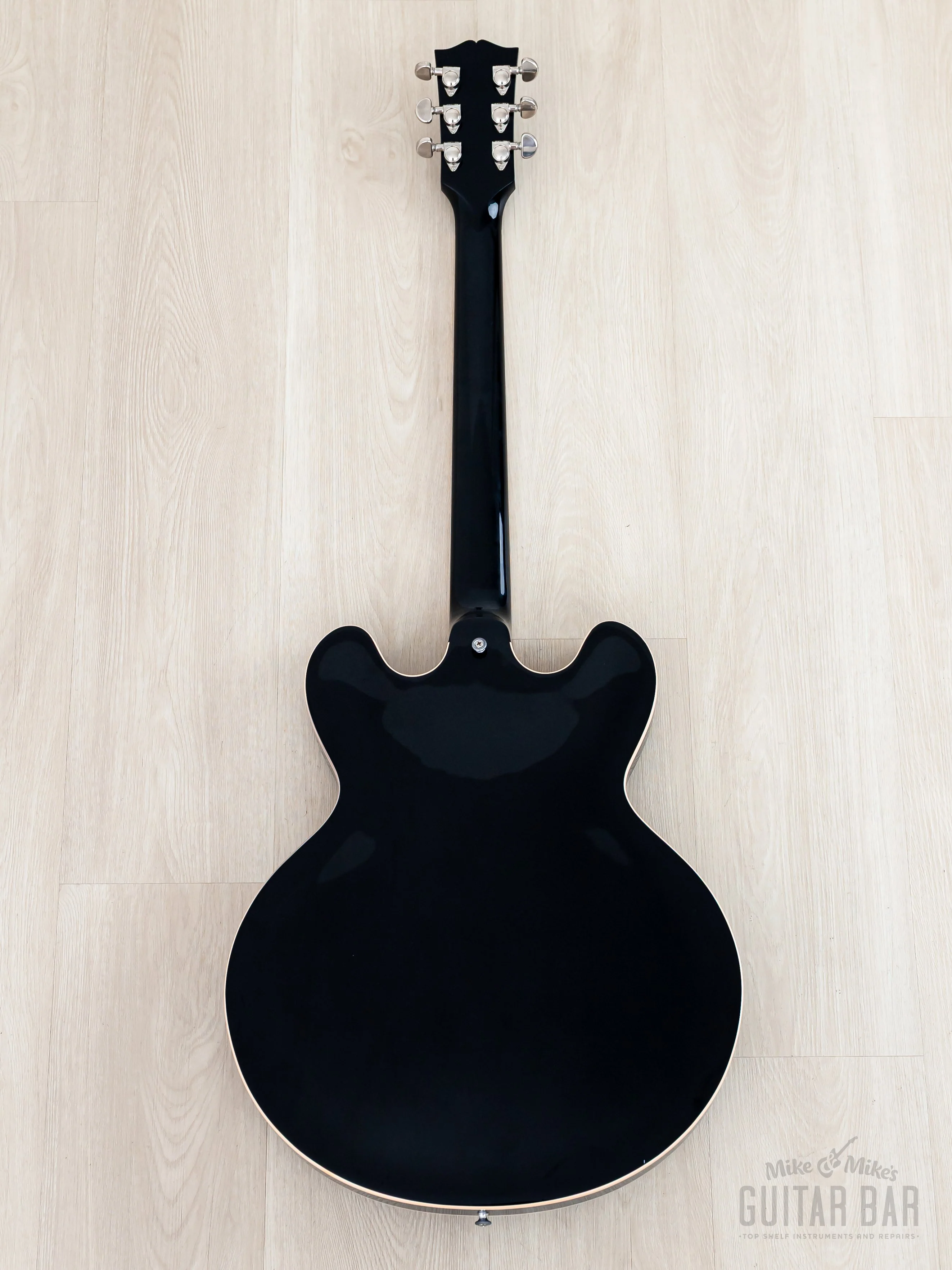 2011 Gibson Memphis Custom Shop ES-335 Dot Ebony w/ 57 Classic PAFs, COA & Case - Image 3