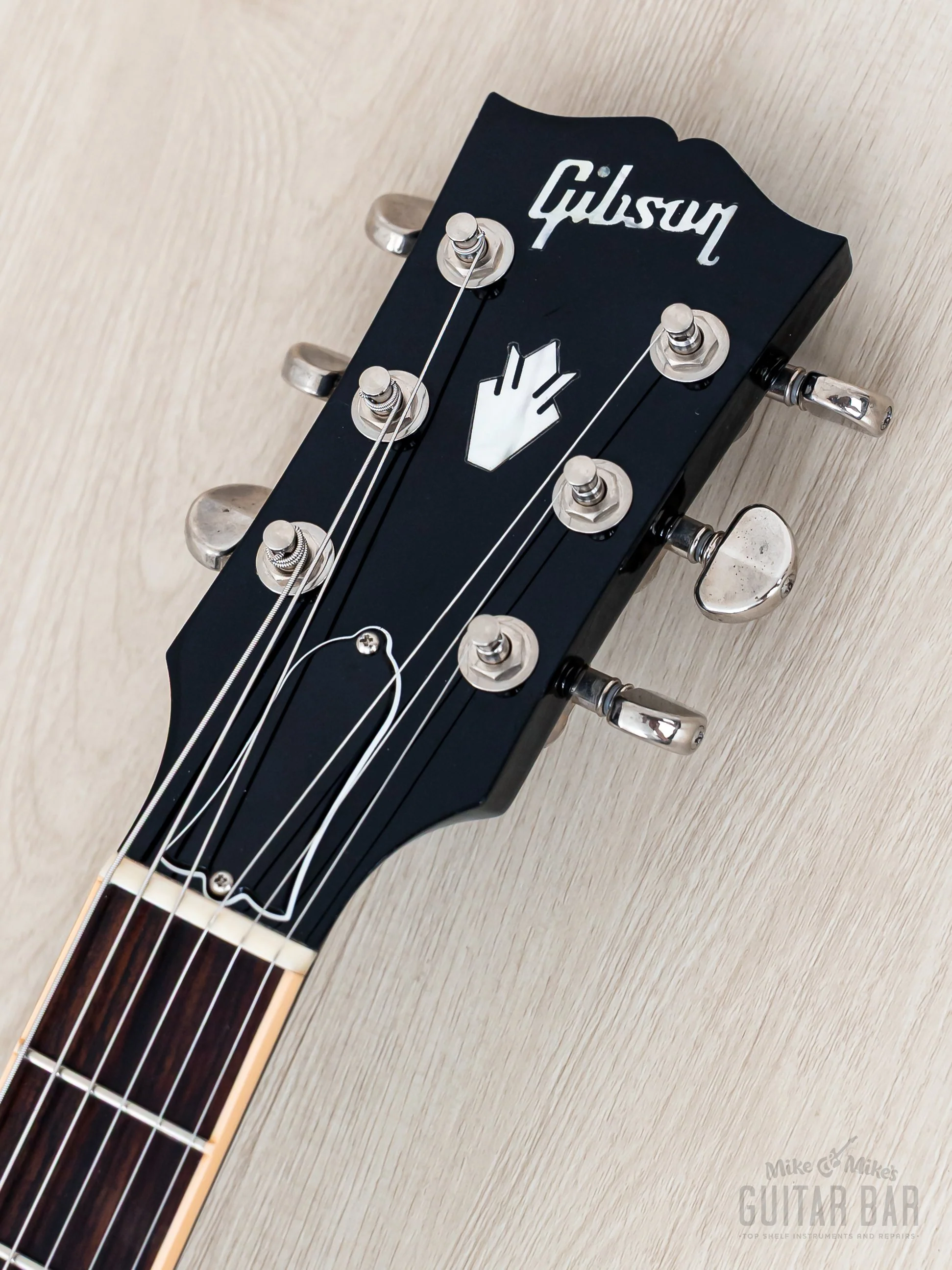 2011 Gibson Memphis Custom Shop ES-335 Dot Ebony w/ 57 Classic PAFs, COA & Case - Image 4