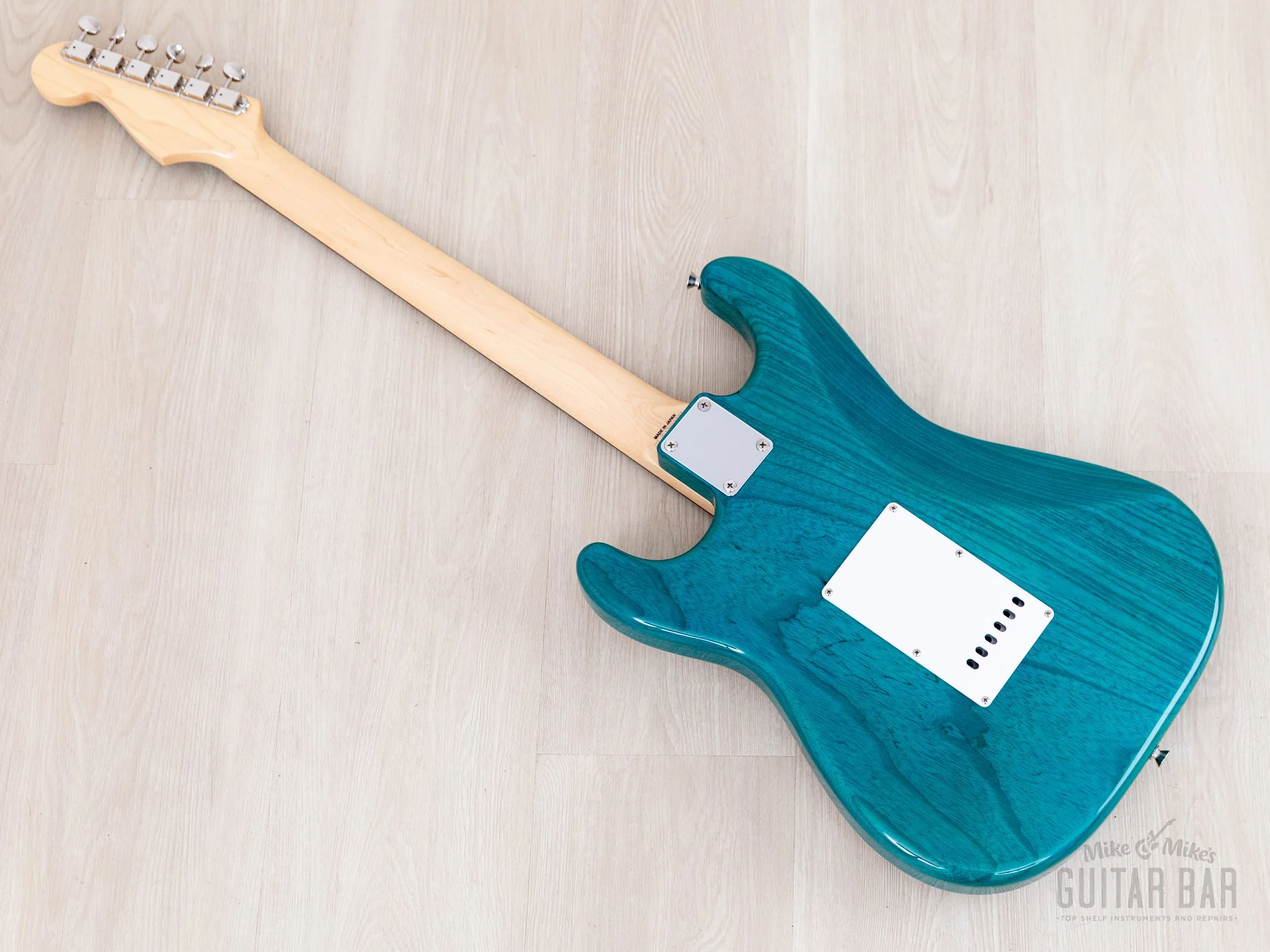 2012 Fender '62 Stratocaster ST62/ASH/MH Transparent Blue + Headstock Near-Mint, Japan MIJ - Image 12
