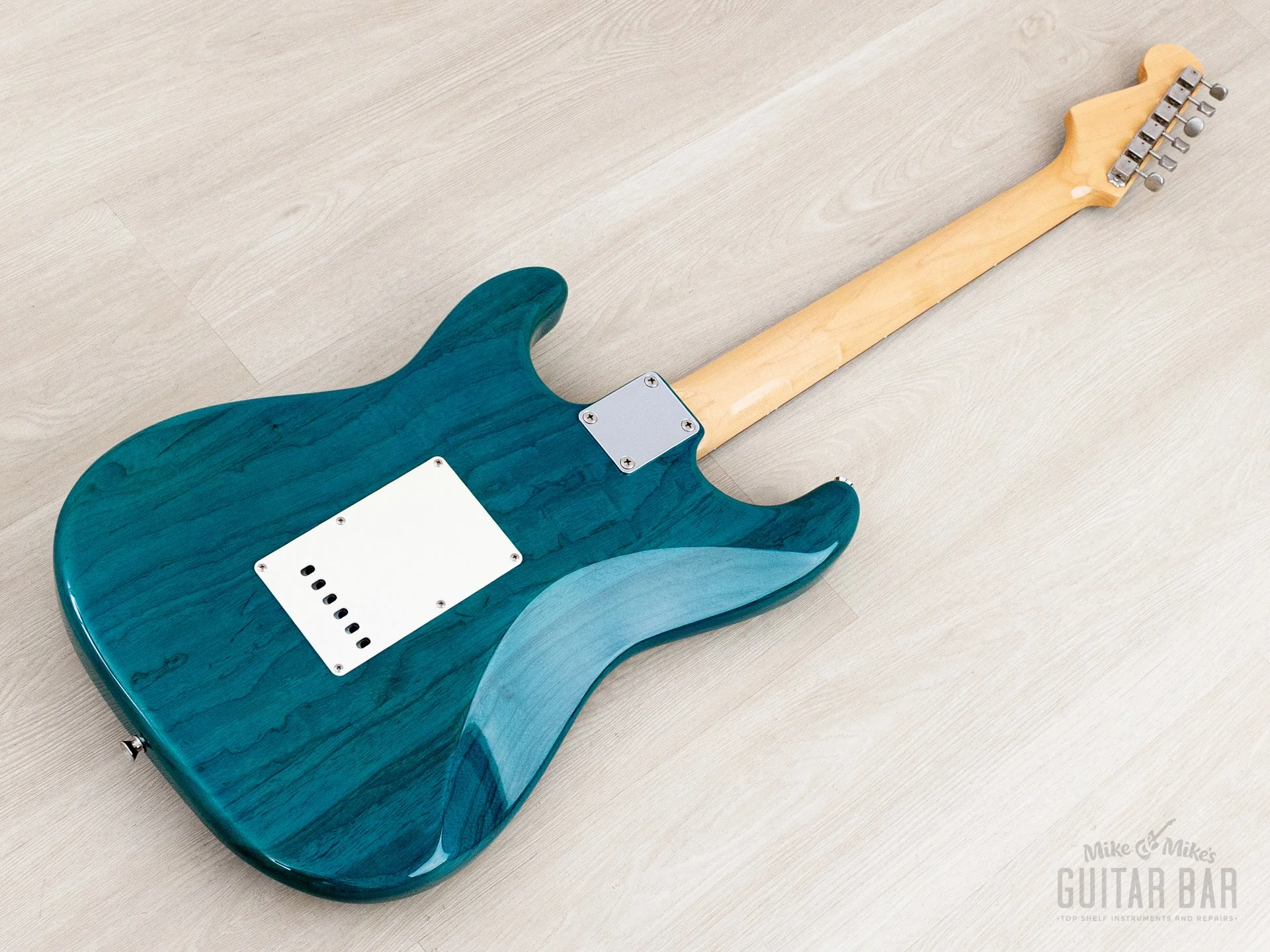 2012 Fender '62 Stratocaster ST62/ASH/MH Transparent Blue + Headstock SSH Near-Mint, Japan MIJ - Image 14