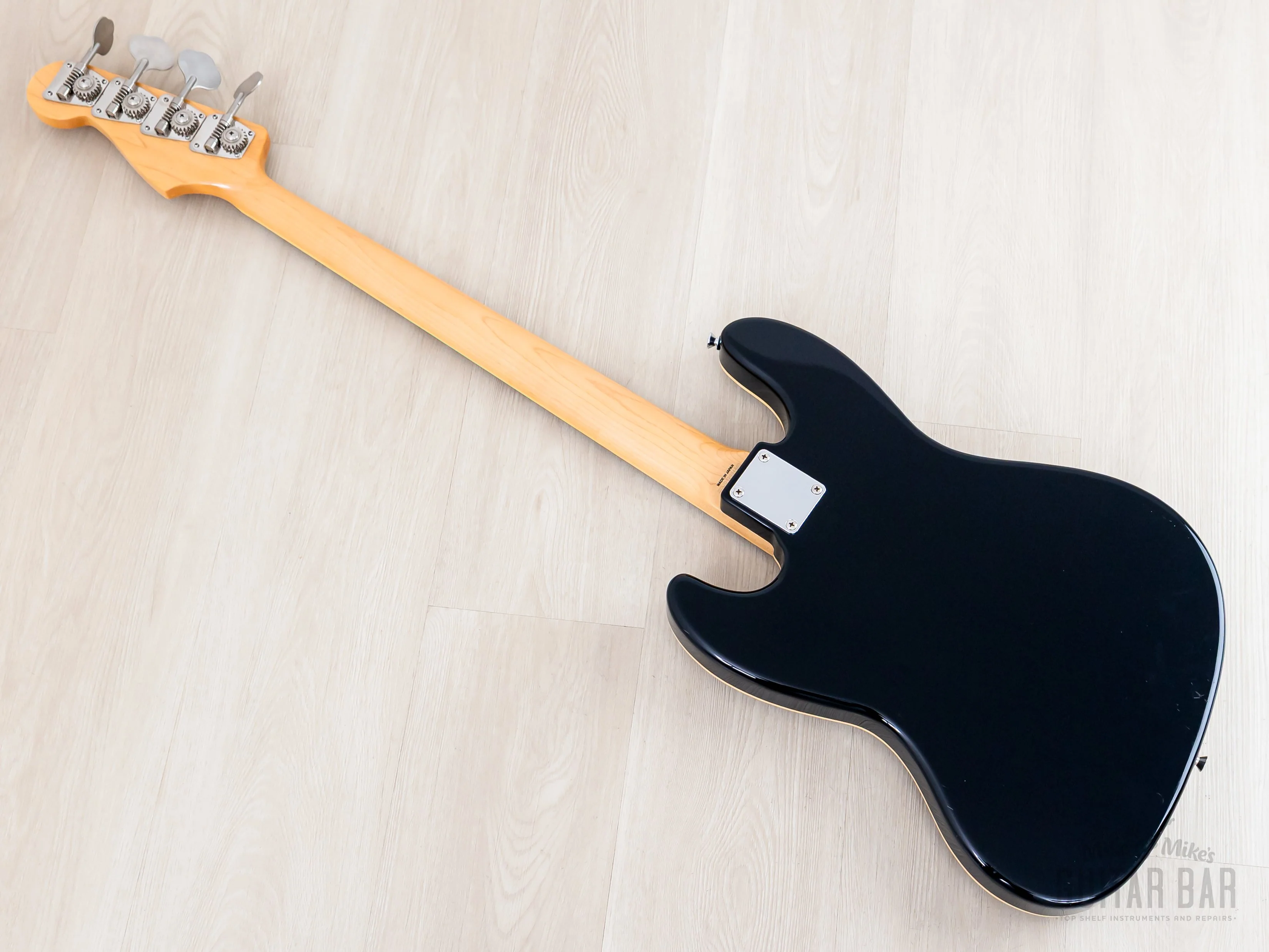 2012 Fender Jazz Bass JB/HO Semi-Hollow Mahogany Body Black, Blocks & Binding, Japan MIJ - Image 13