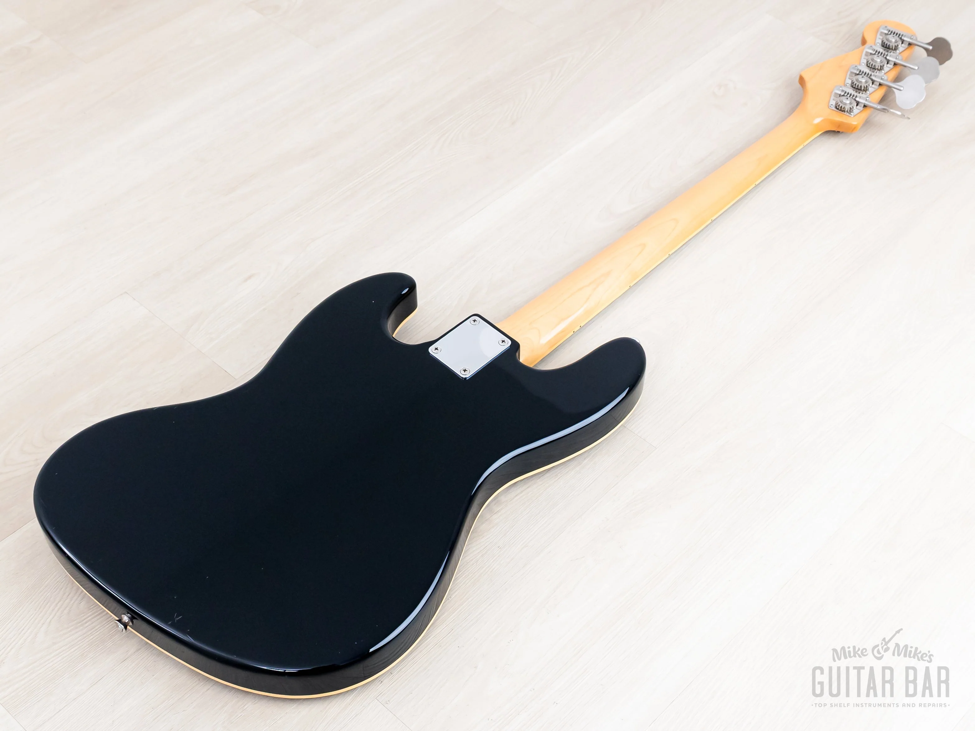 2012 Fender Jazz Bass JB/HO Semi-Hollow Mahogany Body Black, Blocks & Binding, Japan MIJ - Image 14