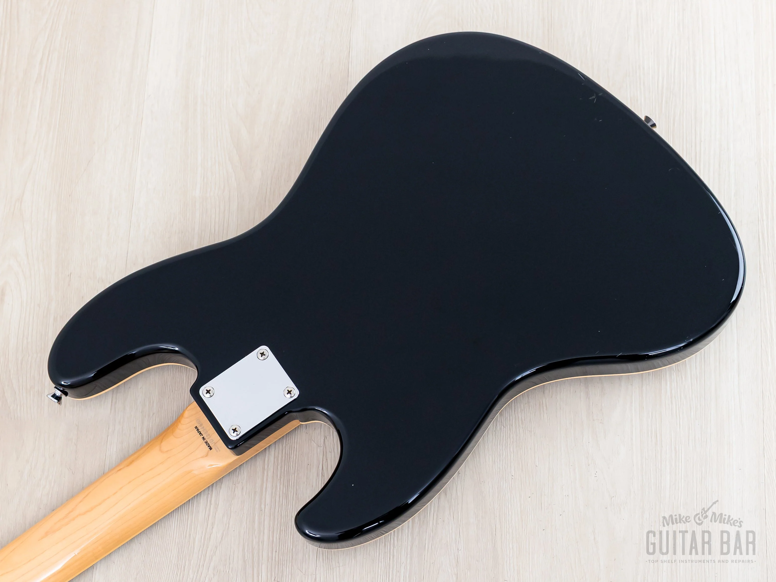 2012 Fender Jazz Bass JB/HO Semi-Hollow Mahogany Body Black, Blocks & Binding, Japan MIJ - Image 15