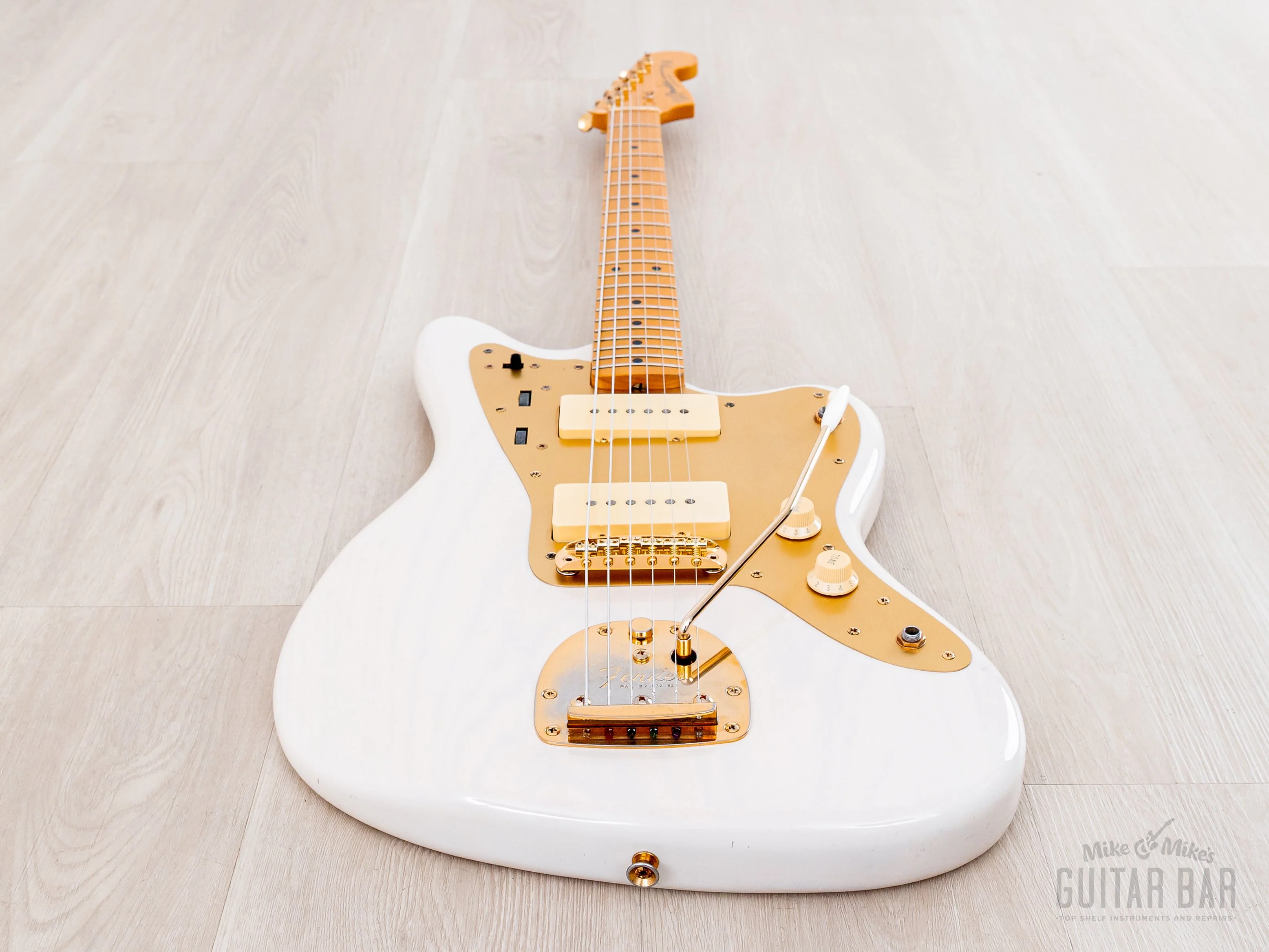 2012 Fender Jazzmaster '58 Vintage Reissue FSR Gold Guard JM66G Blonde w/ Maple Fretboard, 1 of 30 Japan MIJ - Image 11