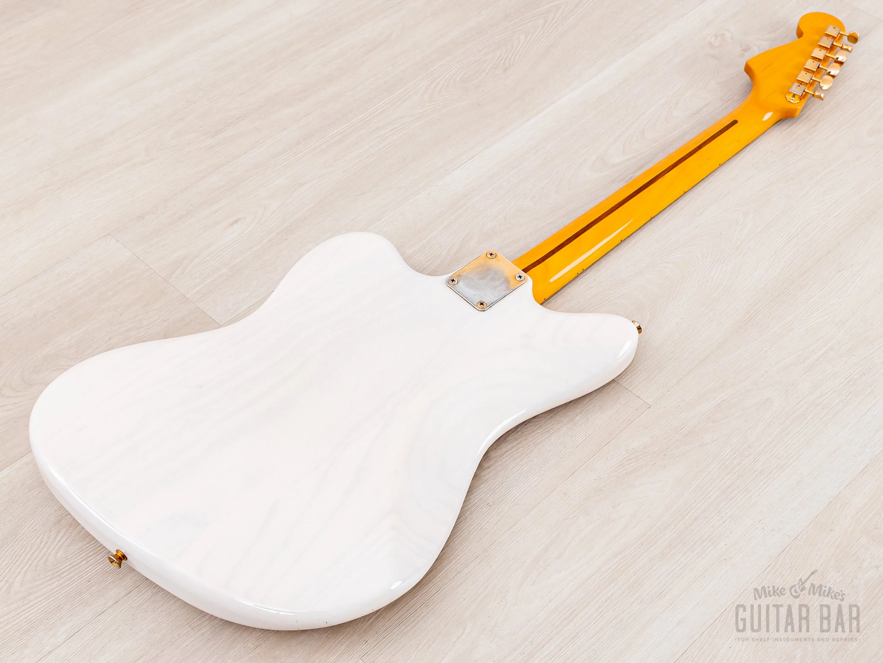 2012 Fender Jazzmaster '58 Vintage Reissue FSR Gold Guard JM66G Blonde w/ Maple Fretboard, 1 of 30 Japan MIJ - Image 14