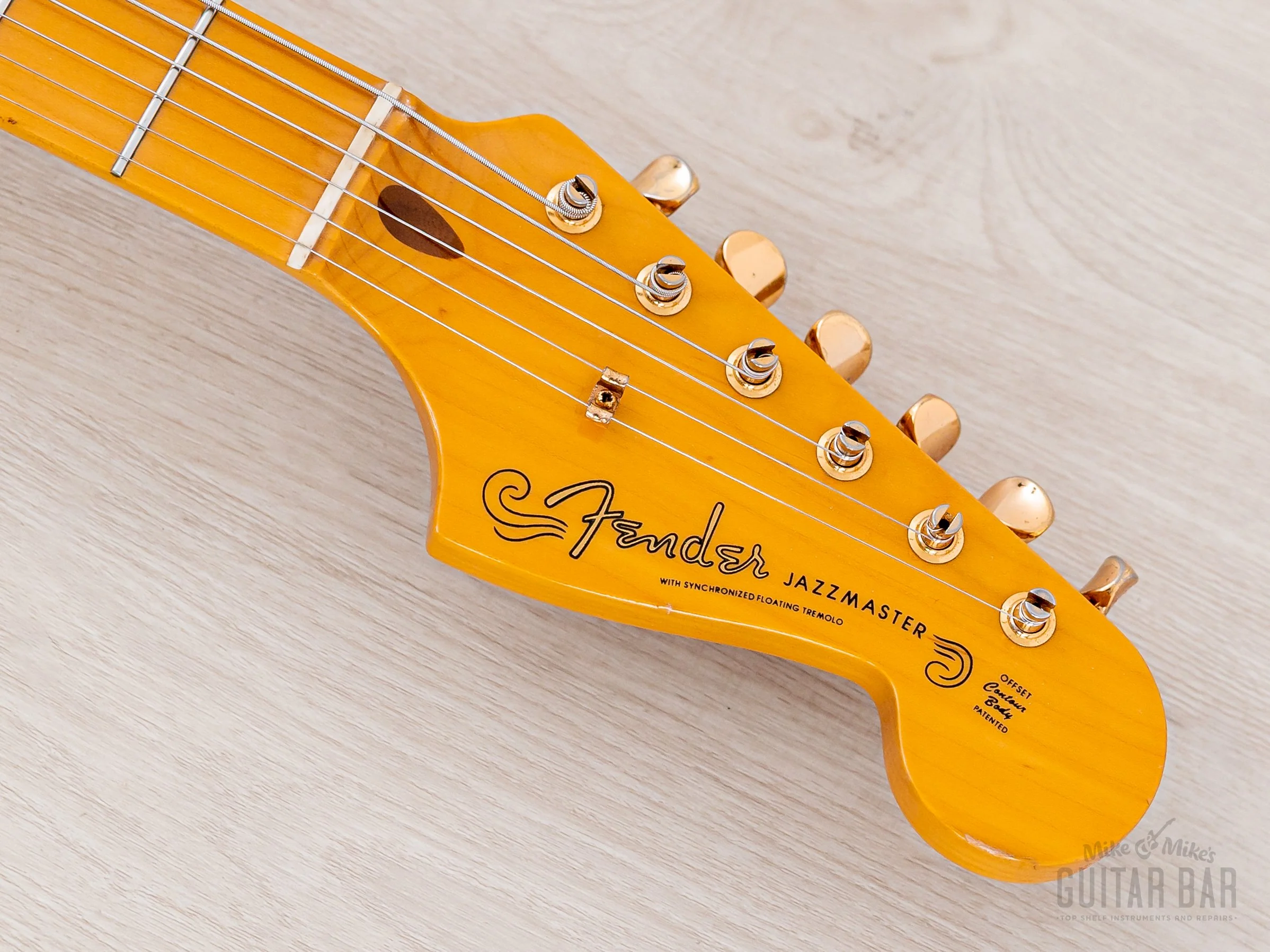 2012 Fender Jazzmaster '58 Vintage Reissue FSR Gold Guard JM66G Blonde w/ Maple Fretboard, 1 of 30 Japan MIJ - Image 4
