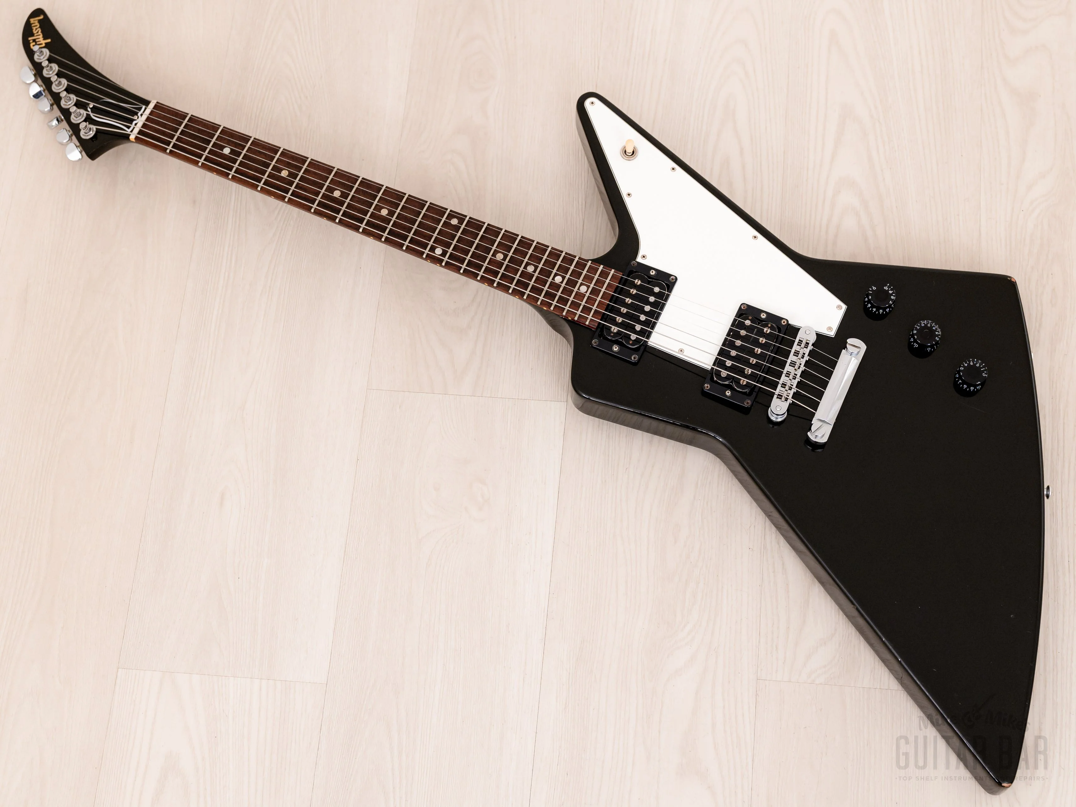 2012 Gibson Explorer ‘76 Vintage Reissue Ebony w/ Case - Image 11