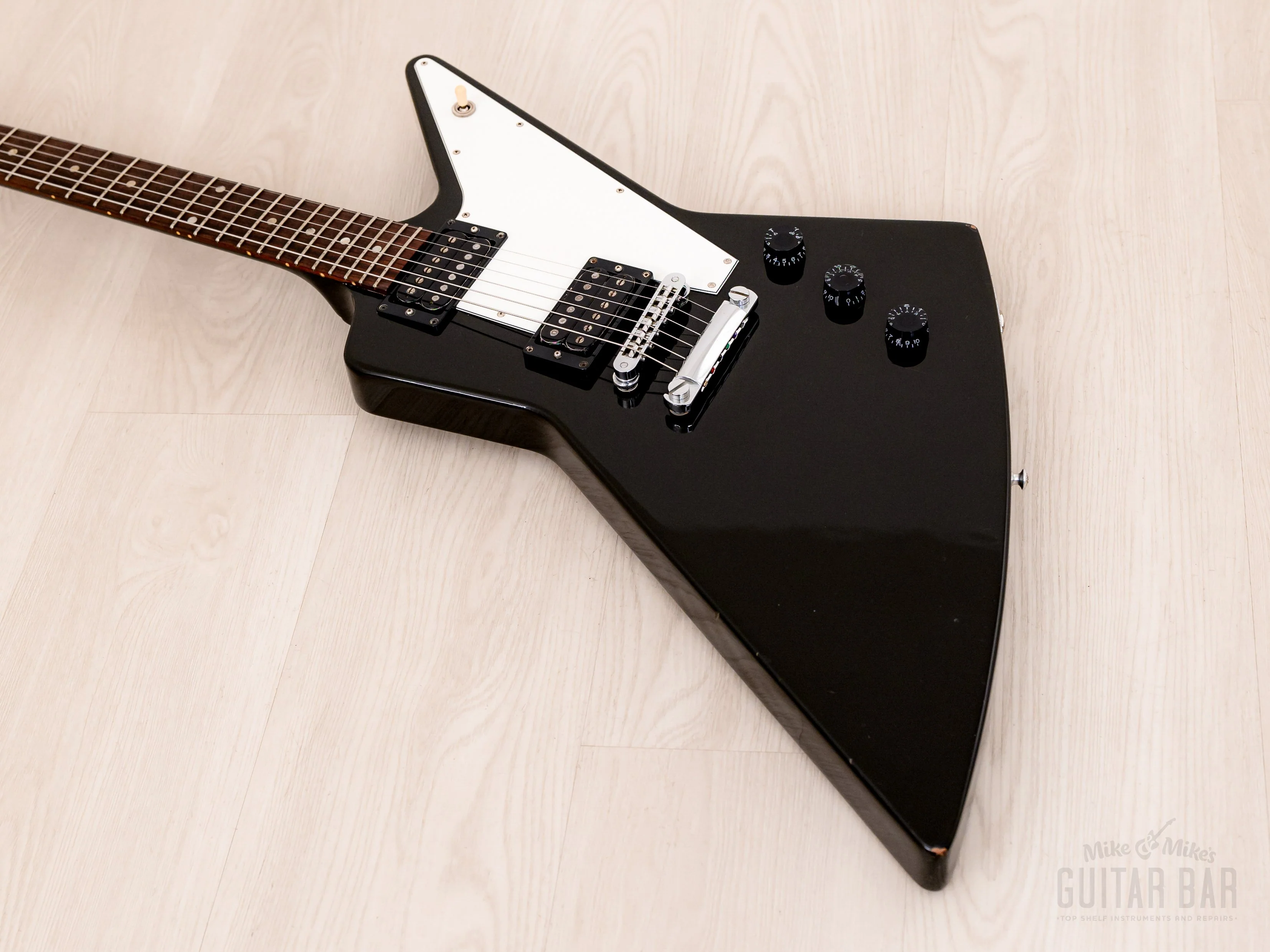 2012 Gibson Explorer ‘76 Vintage Reissue Ebony w/ Case - Image 9