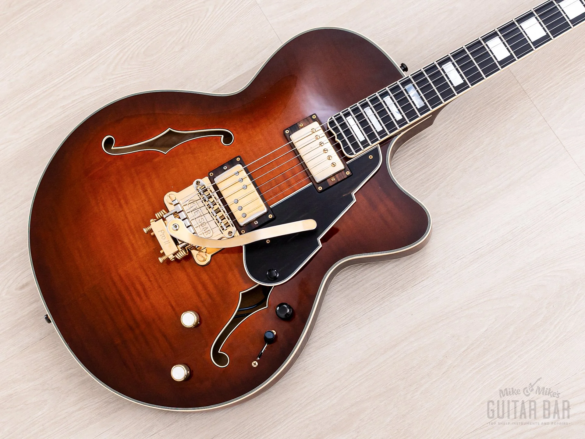 2012 Koll New Rose Custom One-Off Semi-Hollow Electric Guitar Sunburst w/ Case