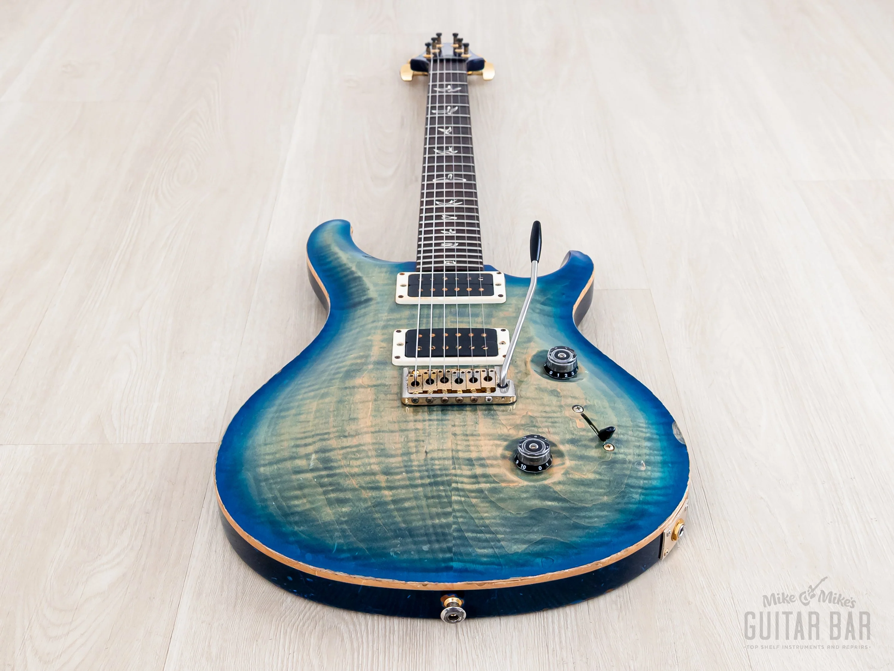 2012 Paul Reed Smith Custom 24 Trem Faded Blue Burst w/ Case - Image 11