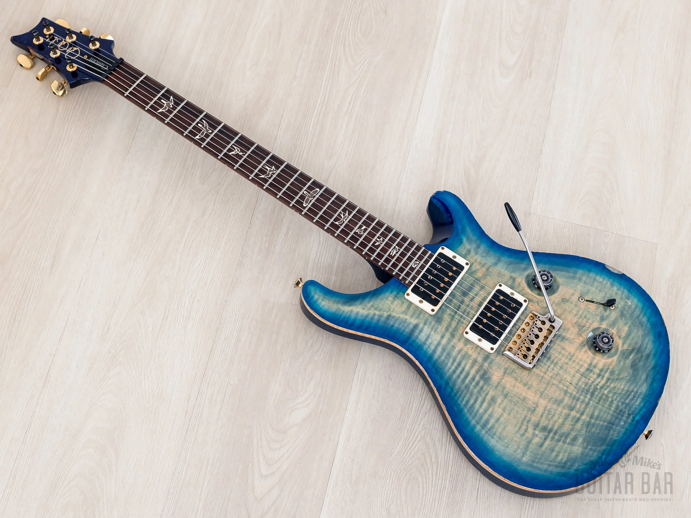 2012 Paul Reed Smith Custom 24 Trem Faded Blue Burst w/ Case - Image 12