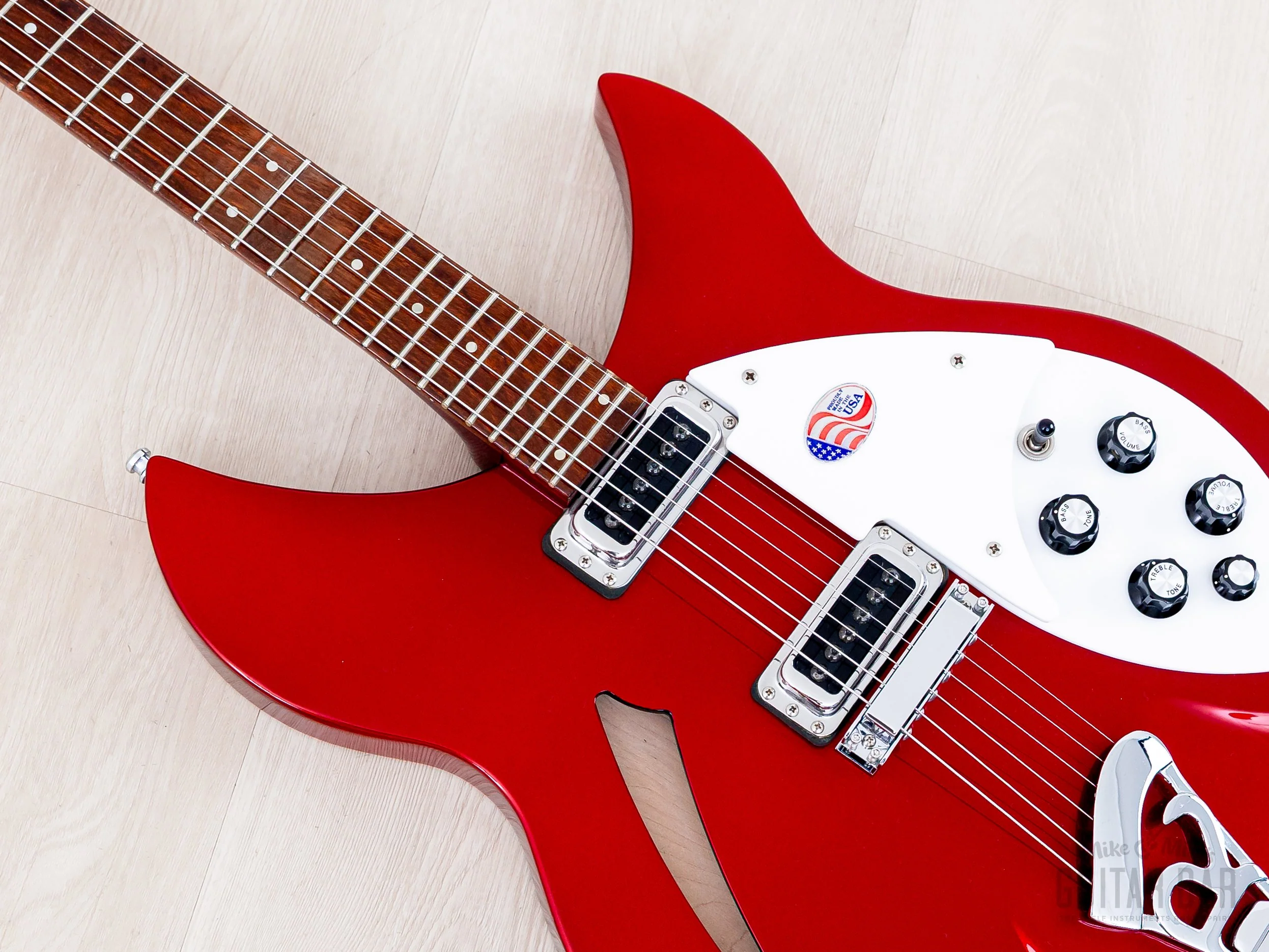 2012 Rickenbacker 330 Semi-Hollow Electric Guitar Ruby Red, Near-Mint w/ Case - Image 7