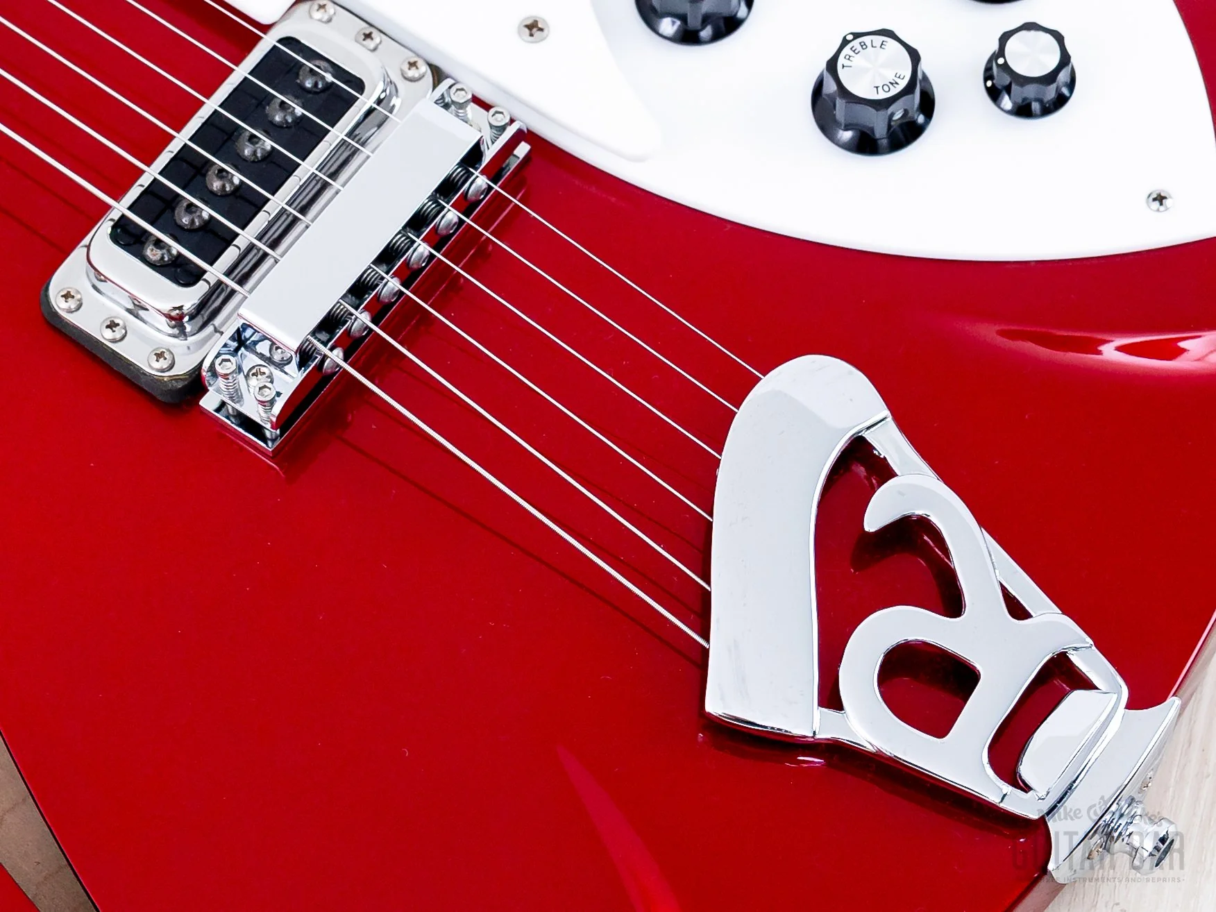 2012 Rickenbacker 330 Semi-Hollow Electric Guitar Ruby Red, Near-Mint w/ Case - Image 8