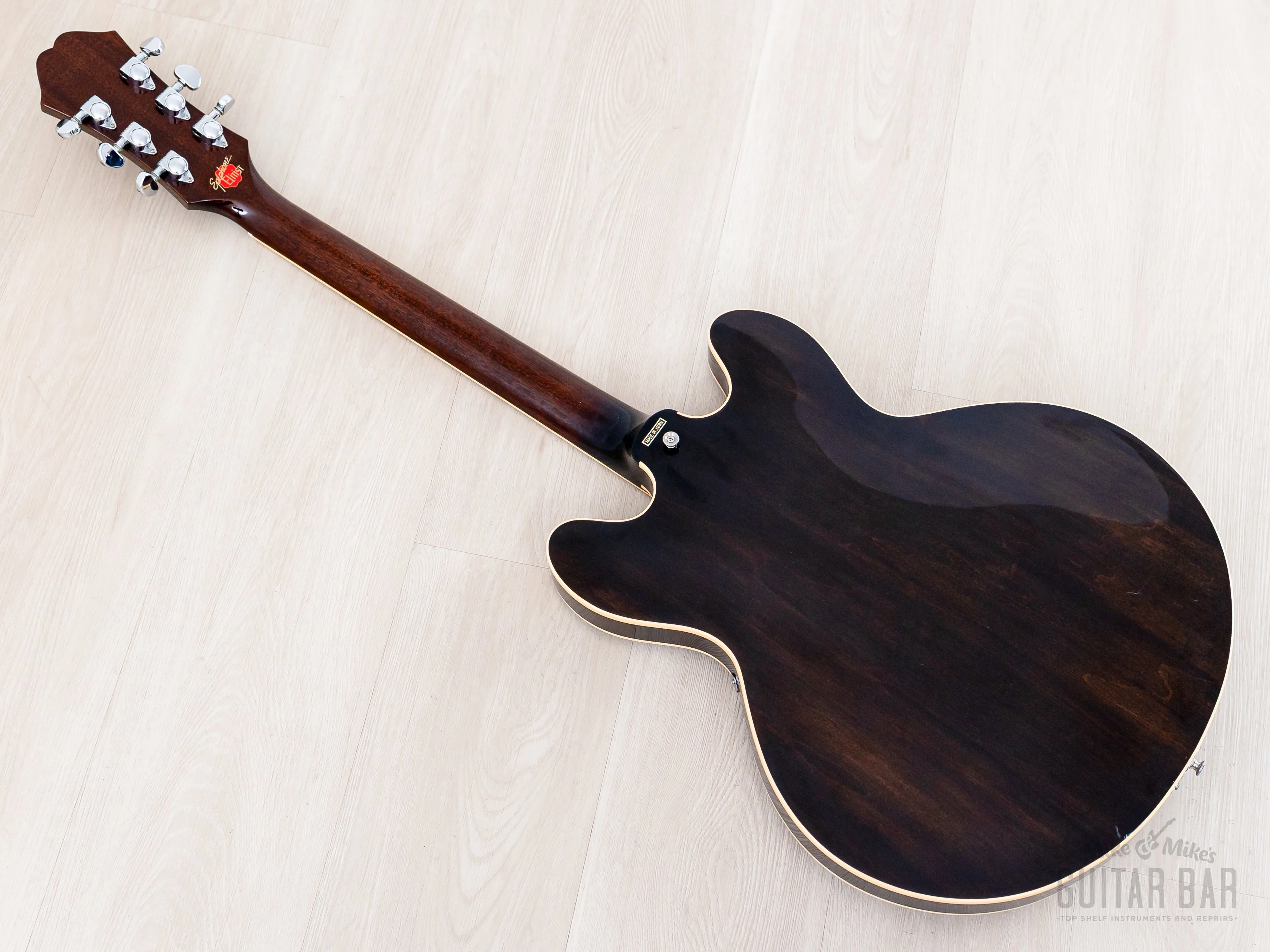 2013 Epiphone Elitist 1965 Casino Sunburst, Near-Mint w/ Case, Hangtags & Gibson P-90s, Japan - Image 13