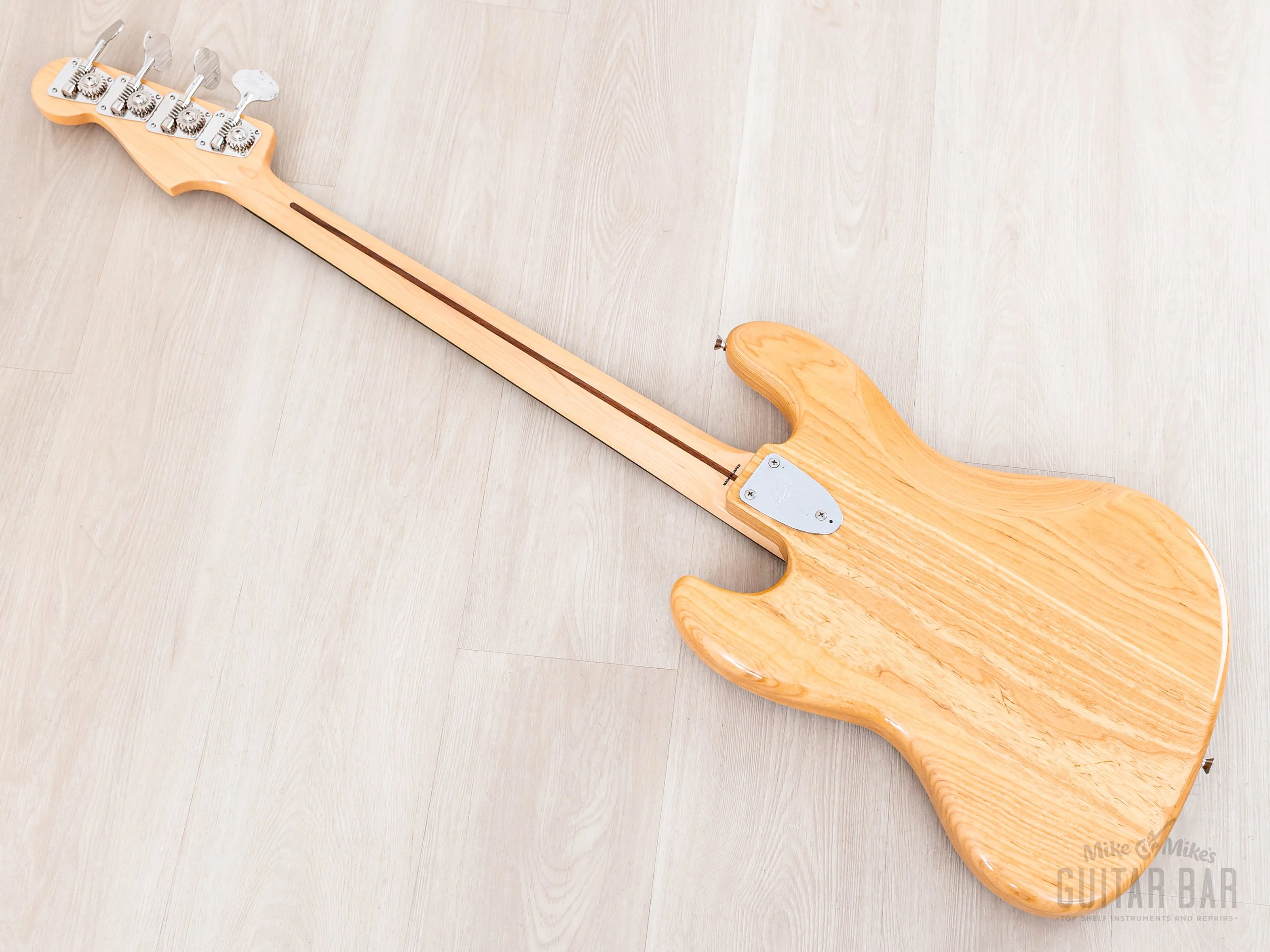 2013 Fender Jazz Bass '75 Vintage Reissue JB75 Natural Non-Catalog w/ Black Blocks + Binding, Japan MIJ - Image 13