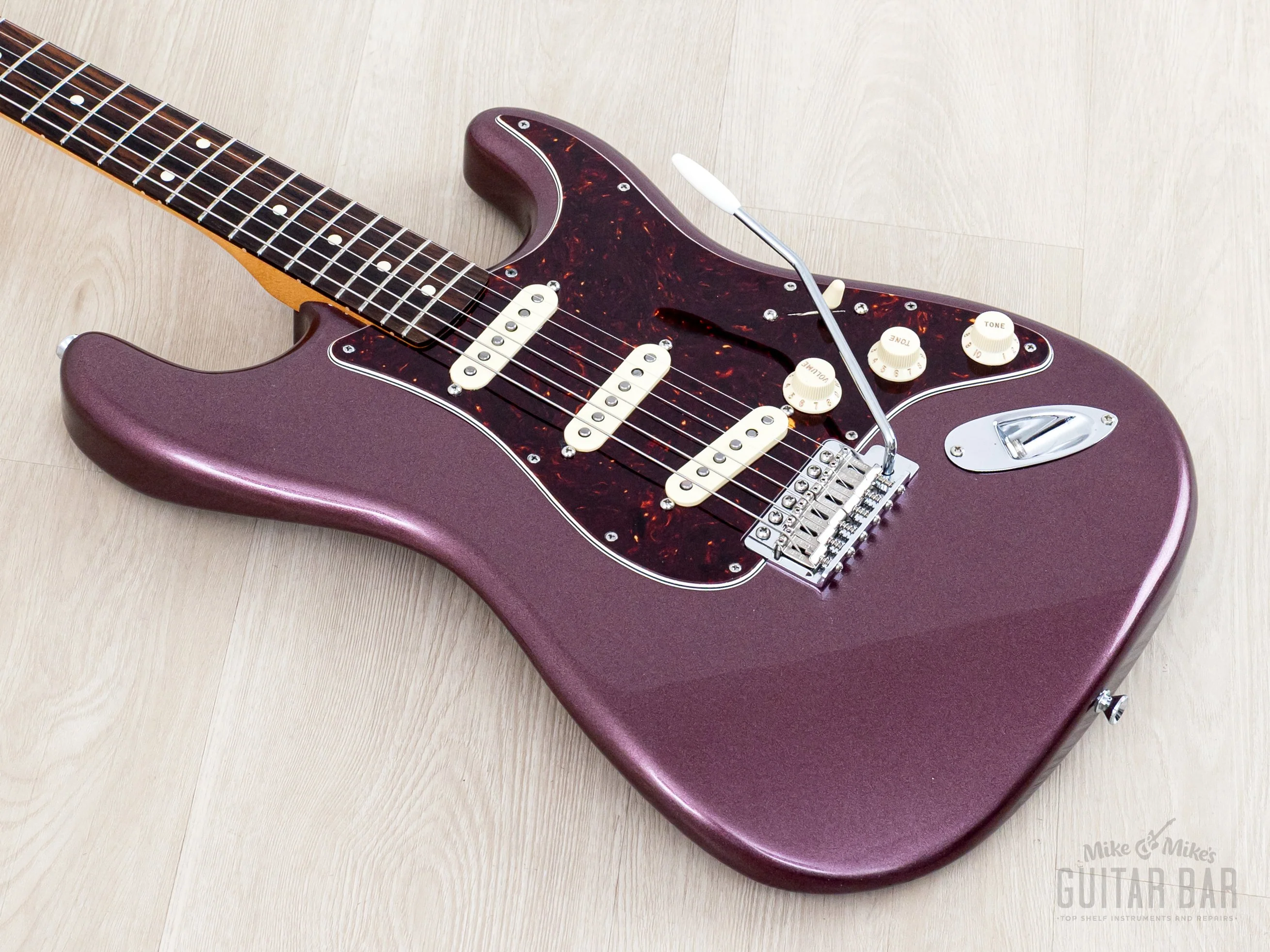 2013 Fender + MJT Stratocaster Partscaster Classic 60s Neck & Burgundy Mist Lacquer Body w/ Case - Image 10