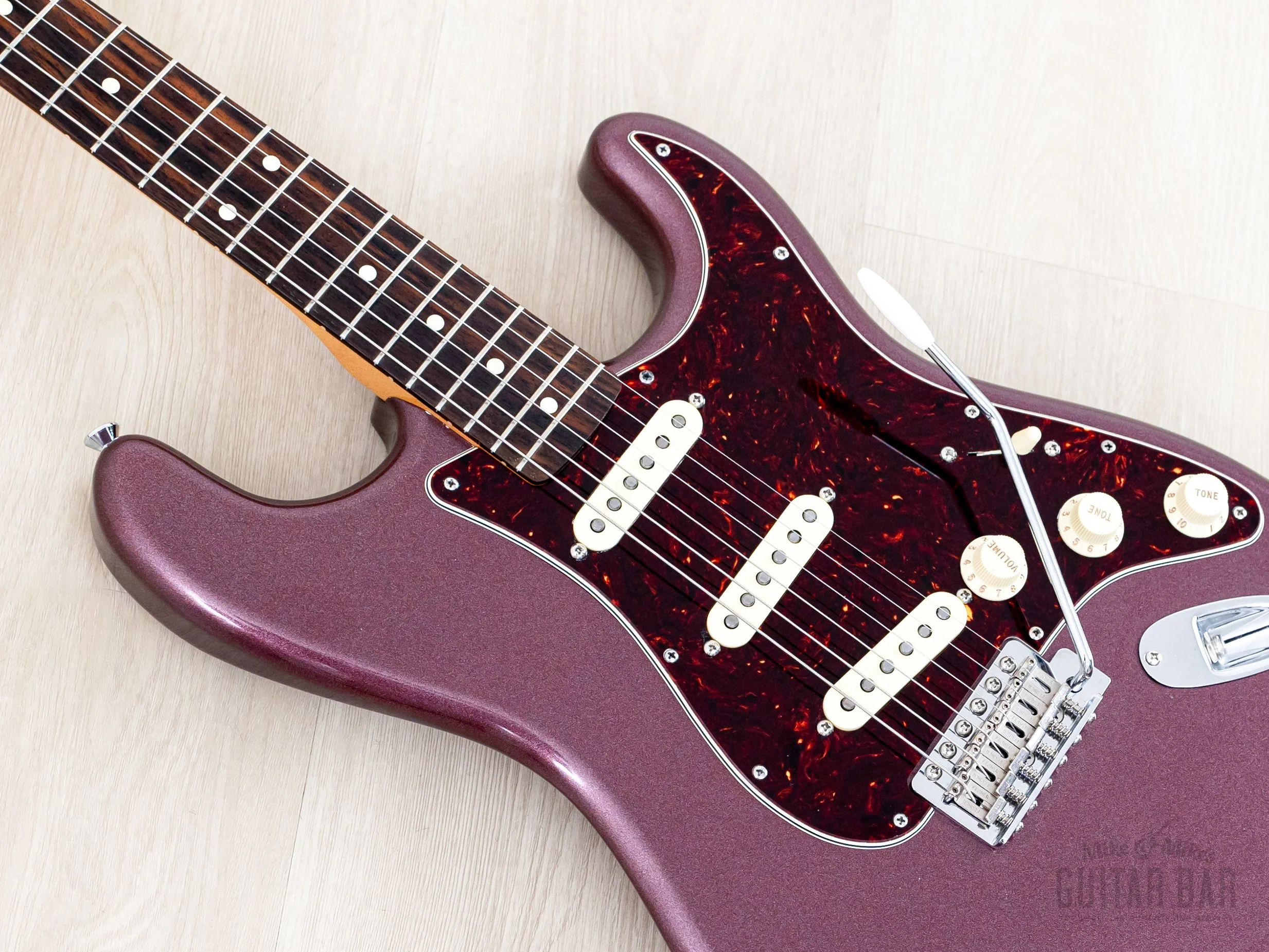 2013 Fender + MJT Stratocaster Partscaster Classic 60s Neck & Burgundy Mist Lacquer Body w/ Case - Image 7
