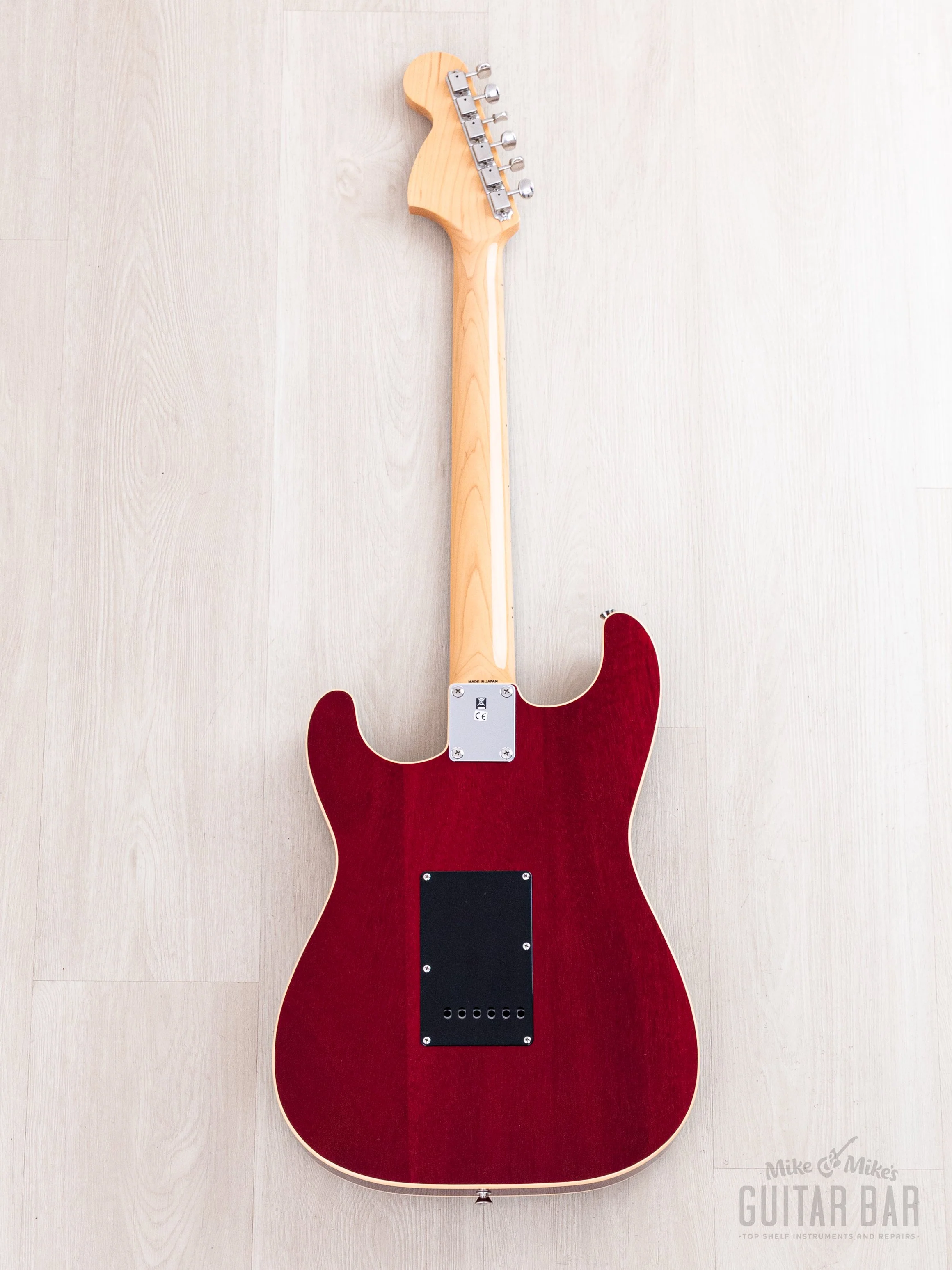 2013 Fender Stratocaster ST/HO/2H Mahogany Semi-Hollow Cherry HH Humbucker-Equipped w/ Case, Japan MIJ - Image 3