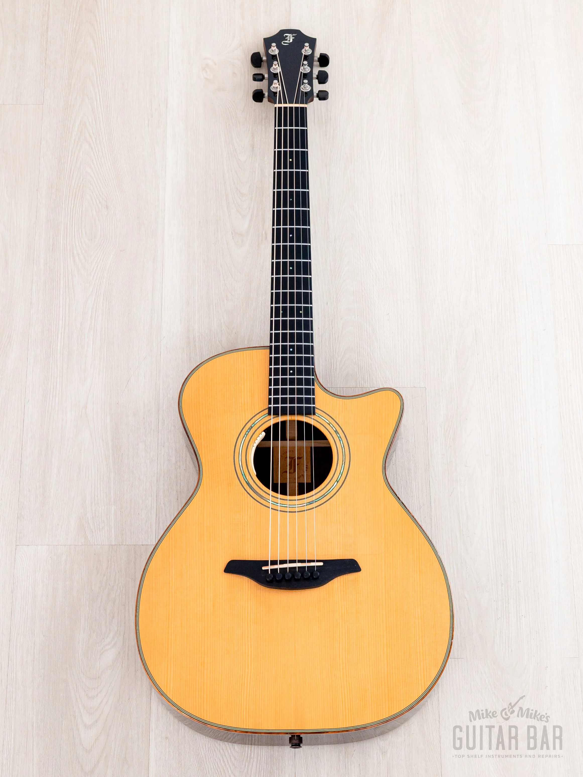 2013 Furch OM23-AGCT Cutaway OM Acoustic Electric Guitar, Adirondack Spruce + Madagascar Rosewood w/ Case, Tags - Image 2