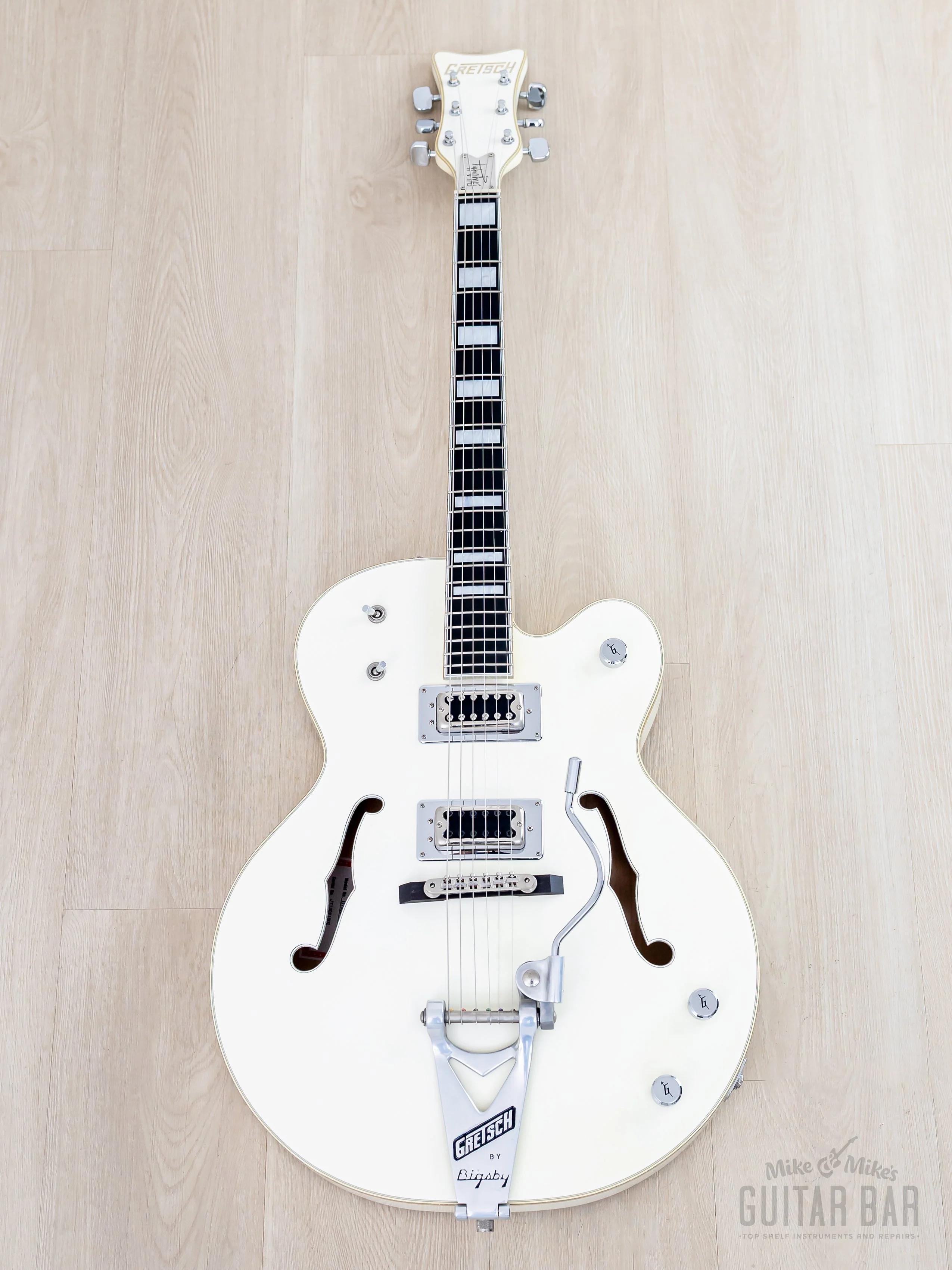 2013 Gretsch G7593T-BD Billy Duffy Signature White Falcon, Near-Mint w/ Case, Tags - Image 2
