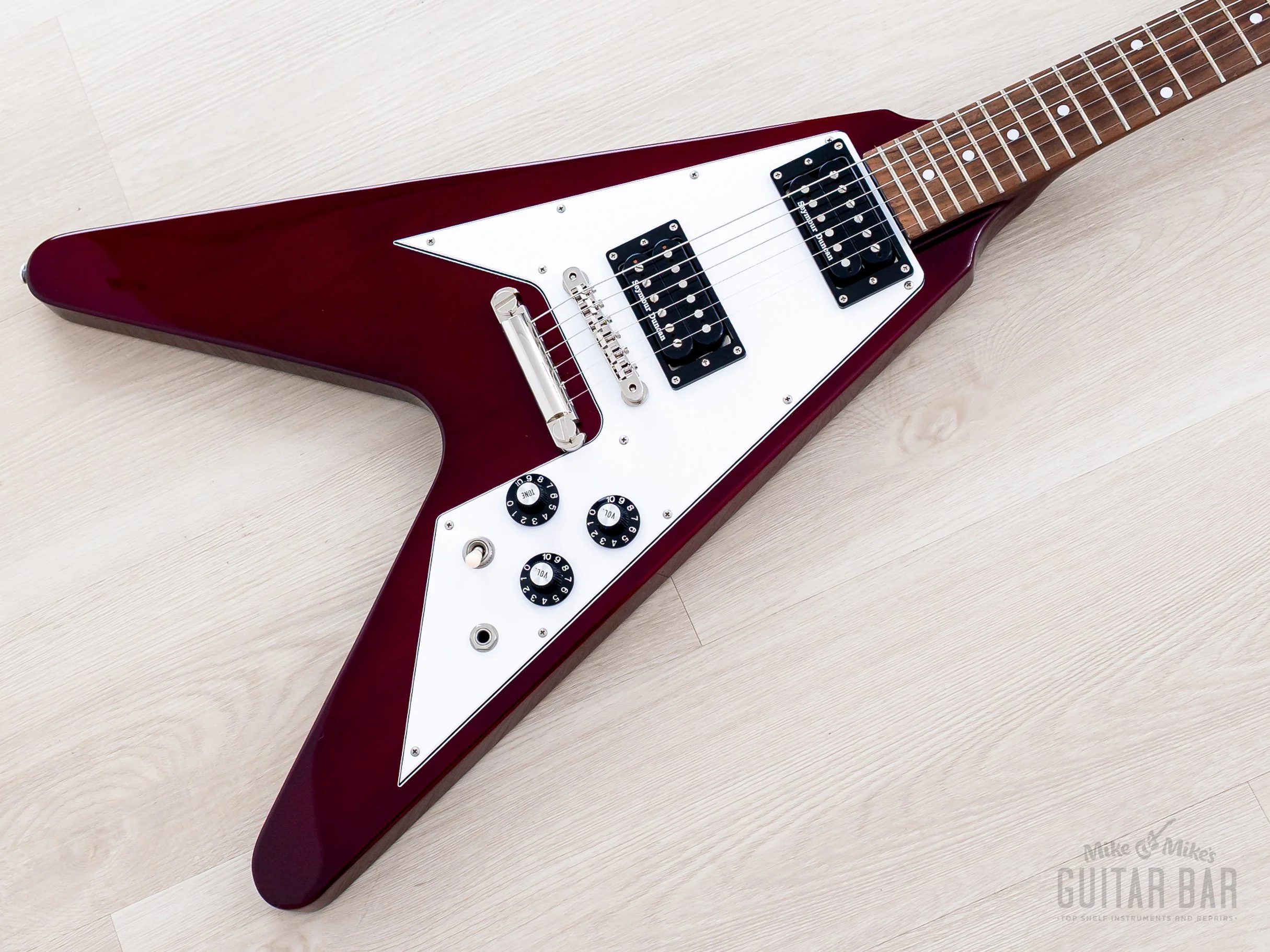 2014 Edwards by ESP E-FV-120D Flying V Cherry Red w/ Seymour Duncan, Hangtags