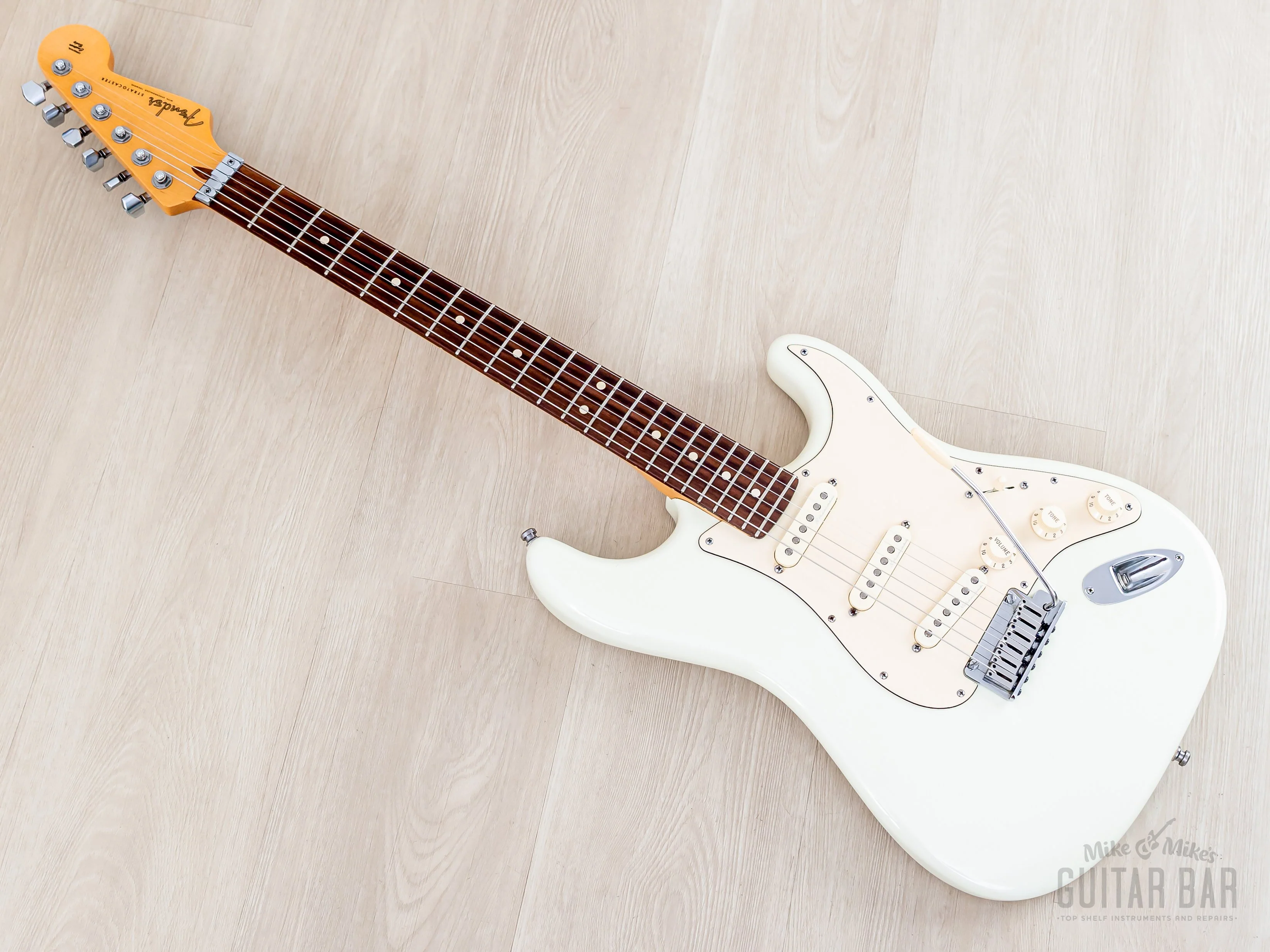 2014 Fender Custom Shop Todd Krause Masterbuilt Jeff Beck Stratocaster Olympic White w/ Case - Image 12