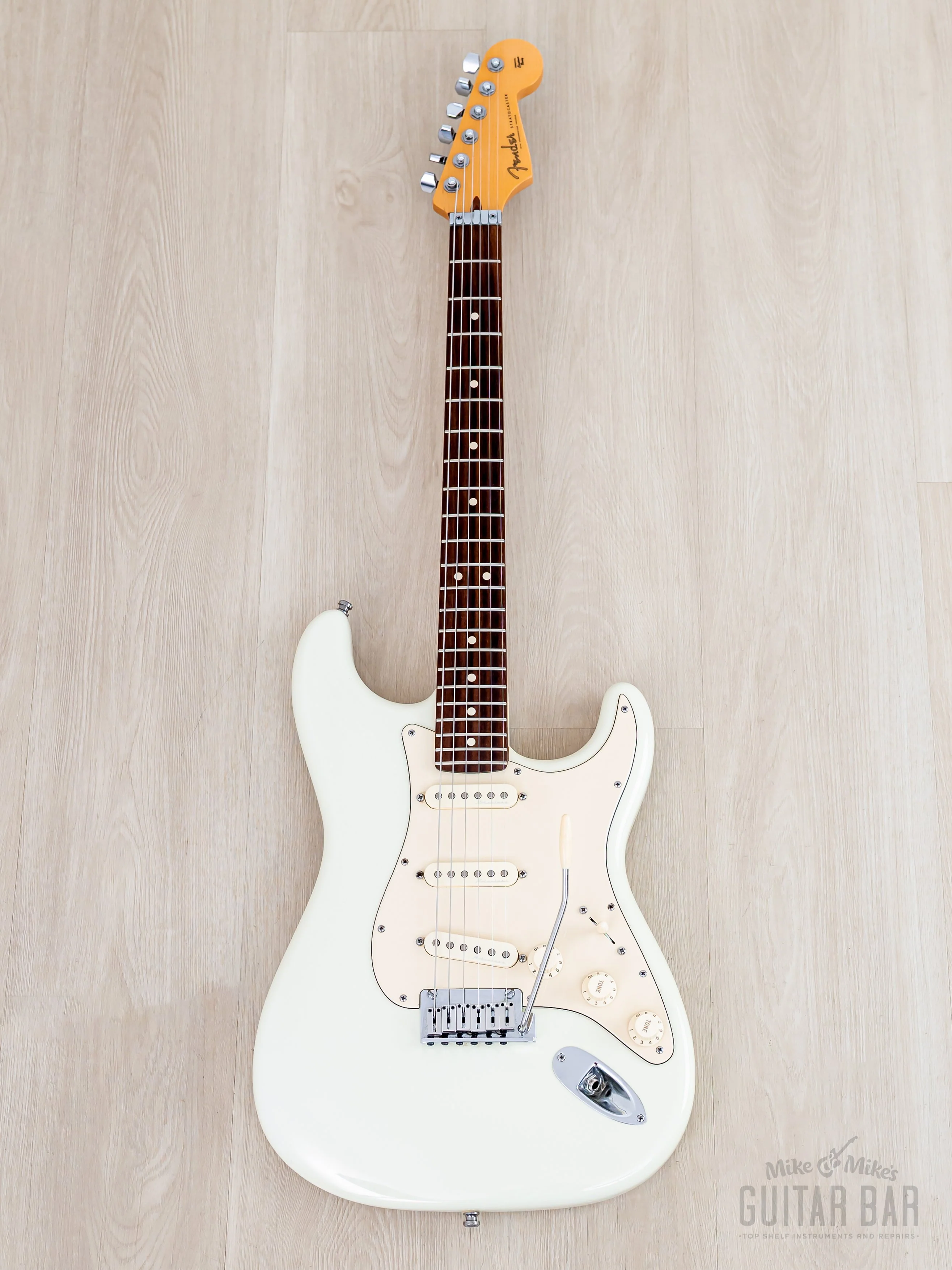 2014 Fender Custom Shop Todd Krause Masterbuilt Jeff Beck Stratocaster Olympic White w/ Case - Image 2