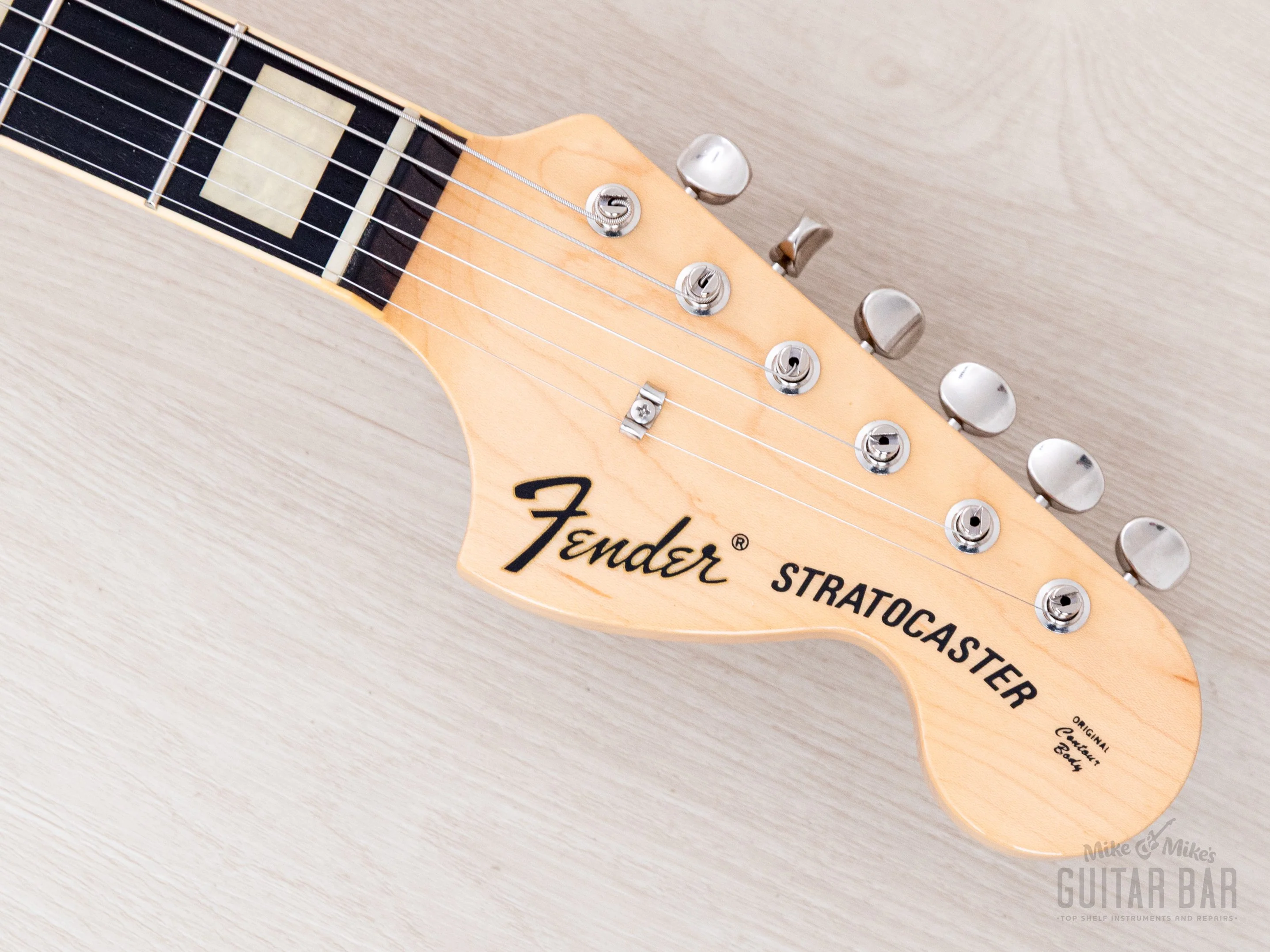 2014 Fender Stratocaster ST/HO/3S Mahogany Semi-Hollow Sunburst w/ DiMarzio Area 61, Japan MIJ - Image 4